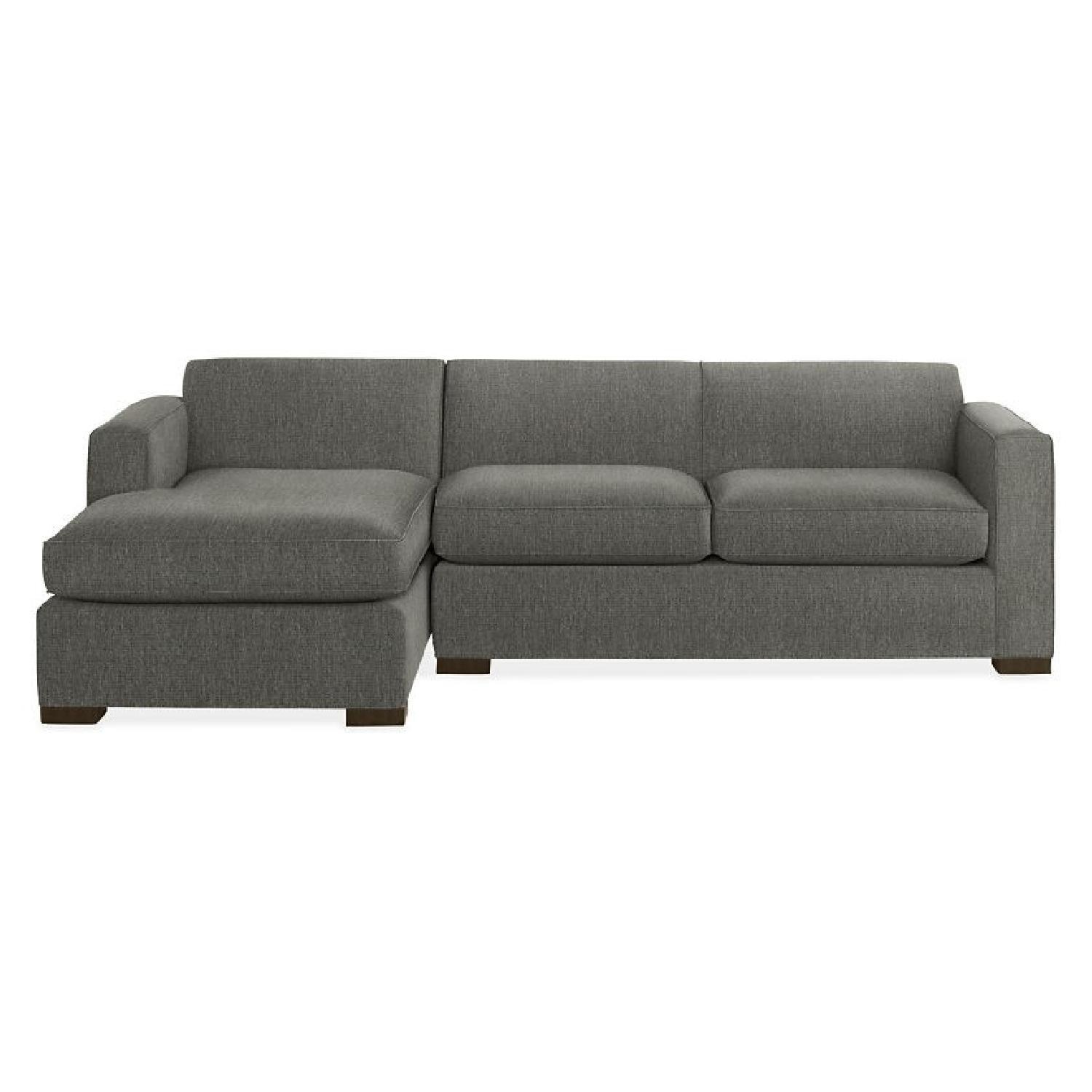 Room & Board 108" Ian Grey Left Chaise Sectional - image-1