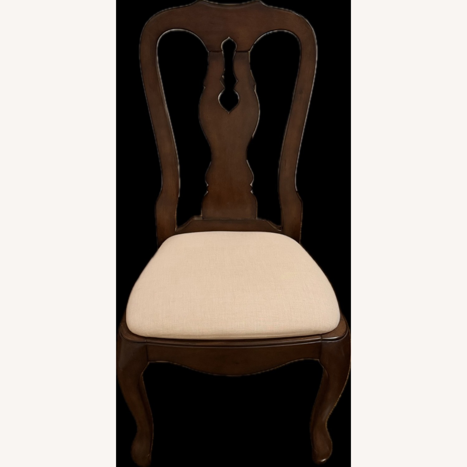 Pottery Barn Dark Brown Queen Anne Dining Chairs - image-4
