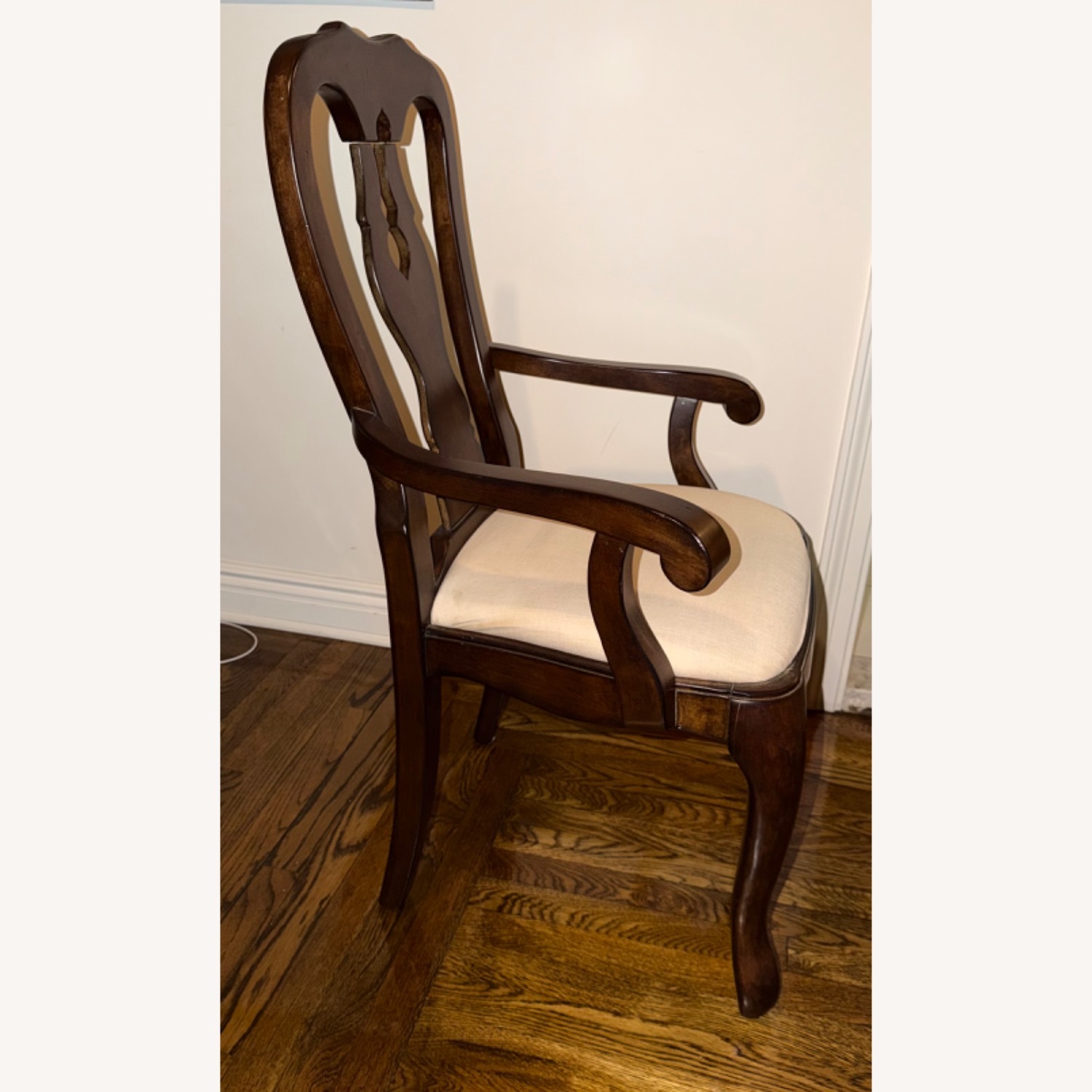 Pottery Barn Dark Brown Queen Anne Dining Chairs - image-6