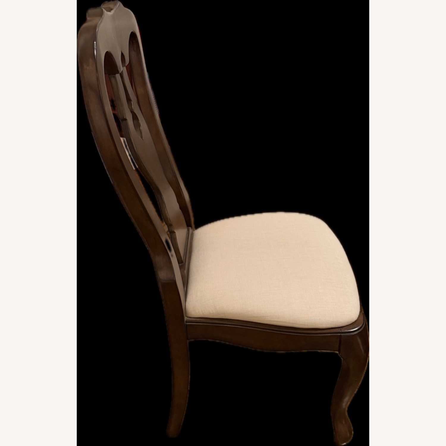 Pottery Barn Dark Brown Queen Anne Dining Chairs - image-3