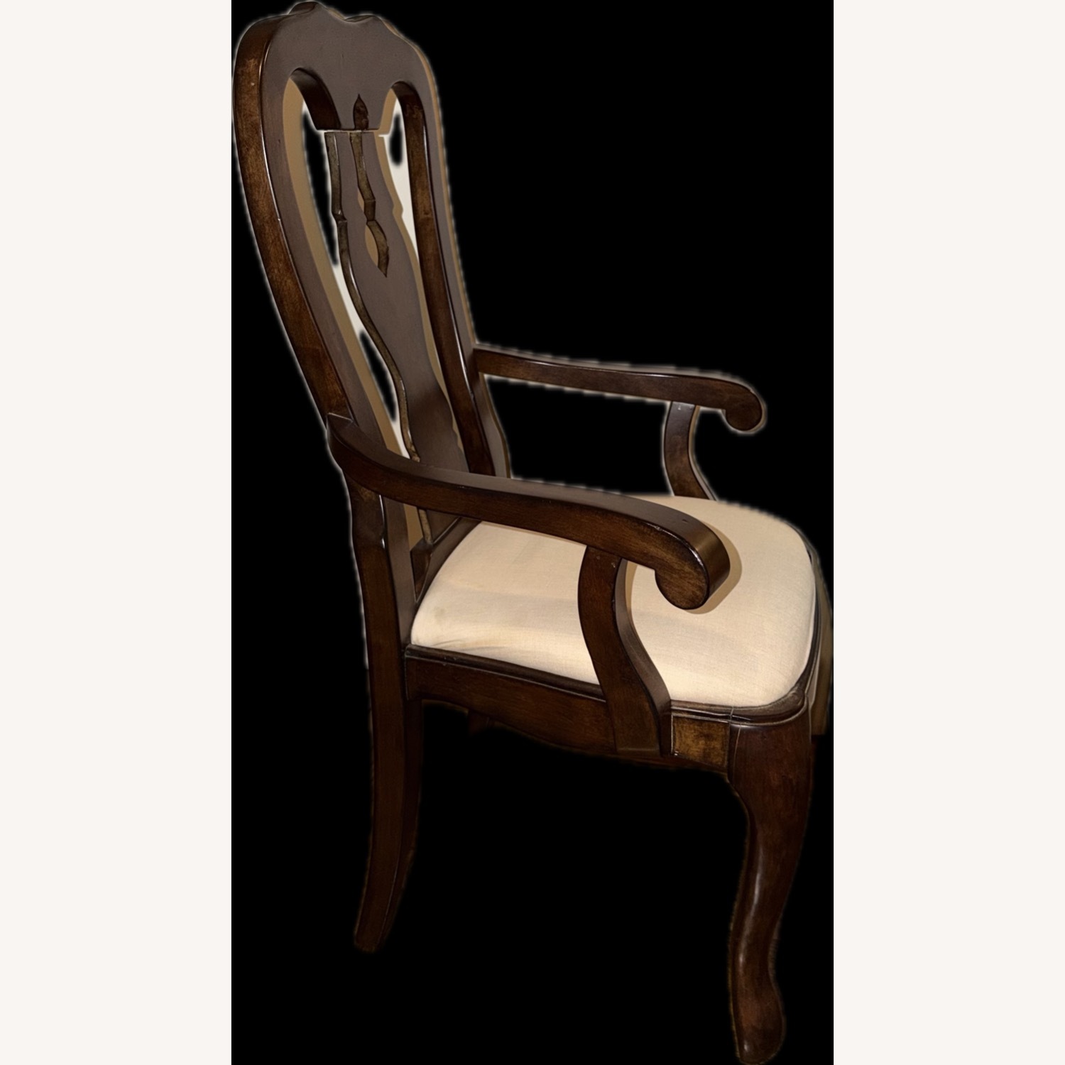 Pottery Barn Dark Brown Queen Anne Dining Chairs - image-2