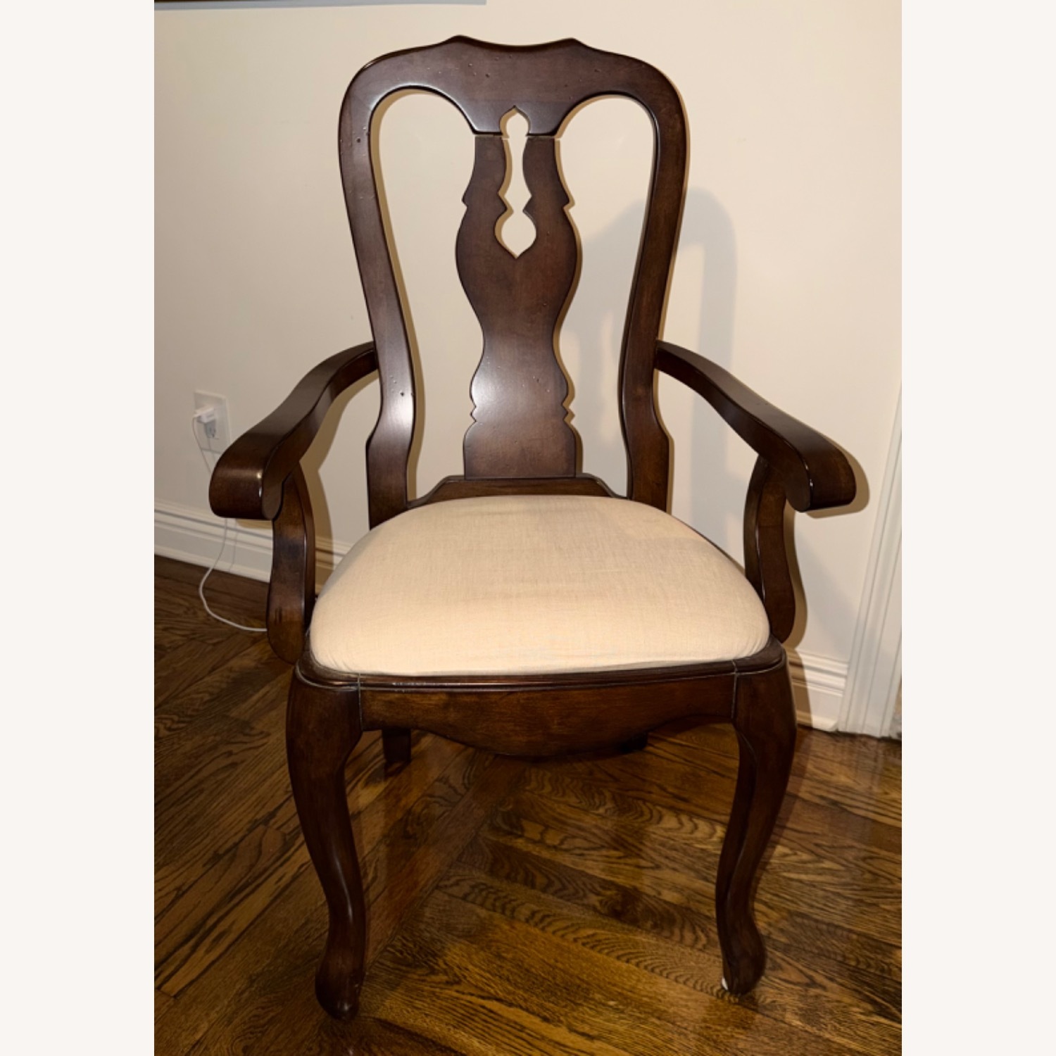 Pottery Barn Dark Brown Queen Anne Dining Chairs - image-7