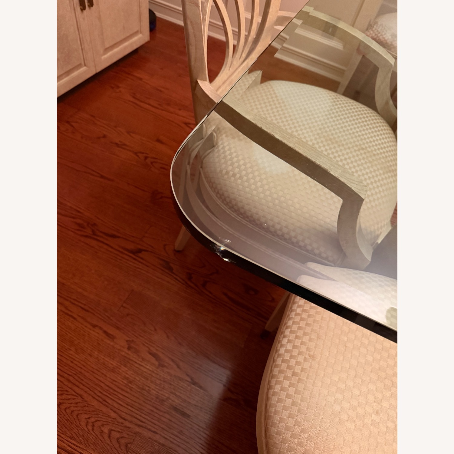 Henredon Table Legs with 1” thick Glass Top  - image-2