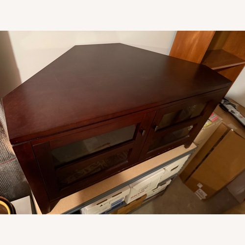 Used Crate & Barrel Kingston Corner Media Stand for sale on AptDeco