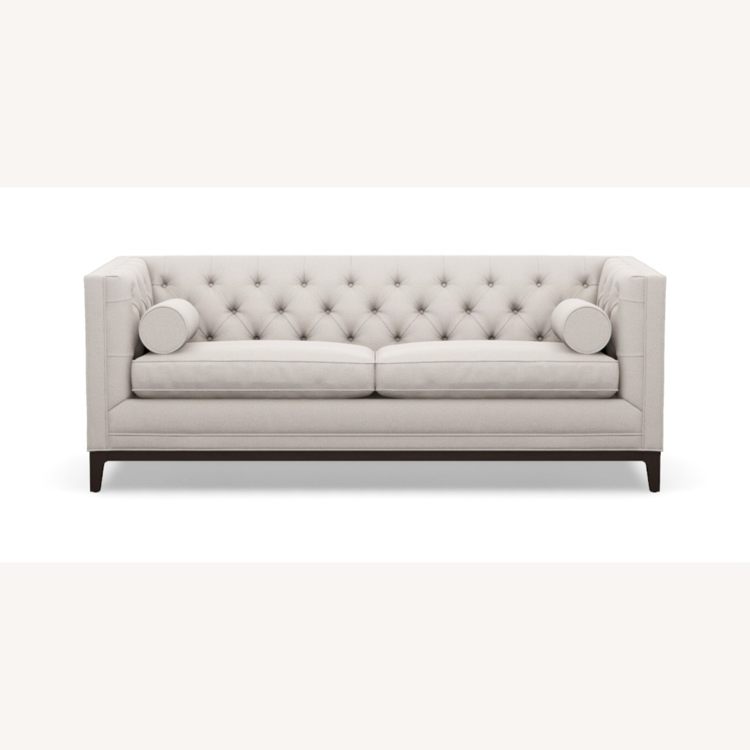 Ethan Allen Natural Fabric 3+ Seater Sofa - image-8