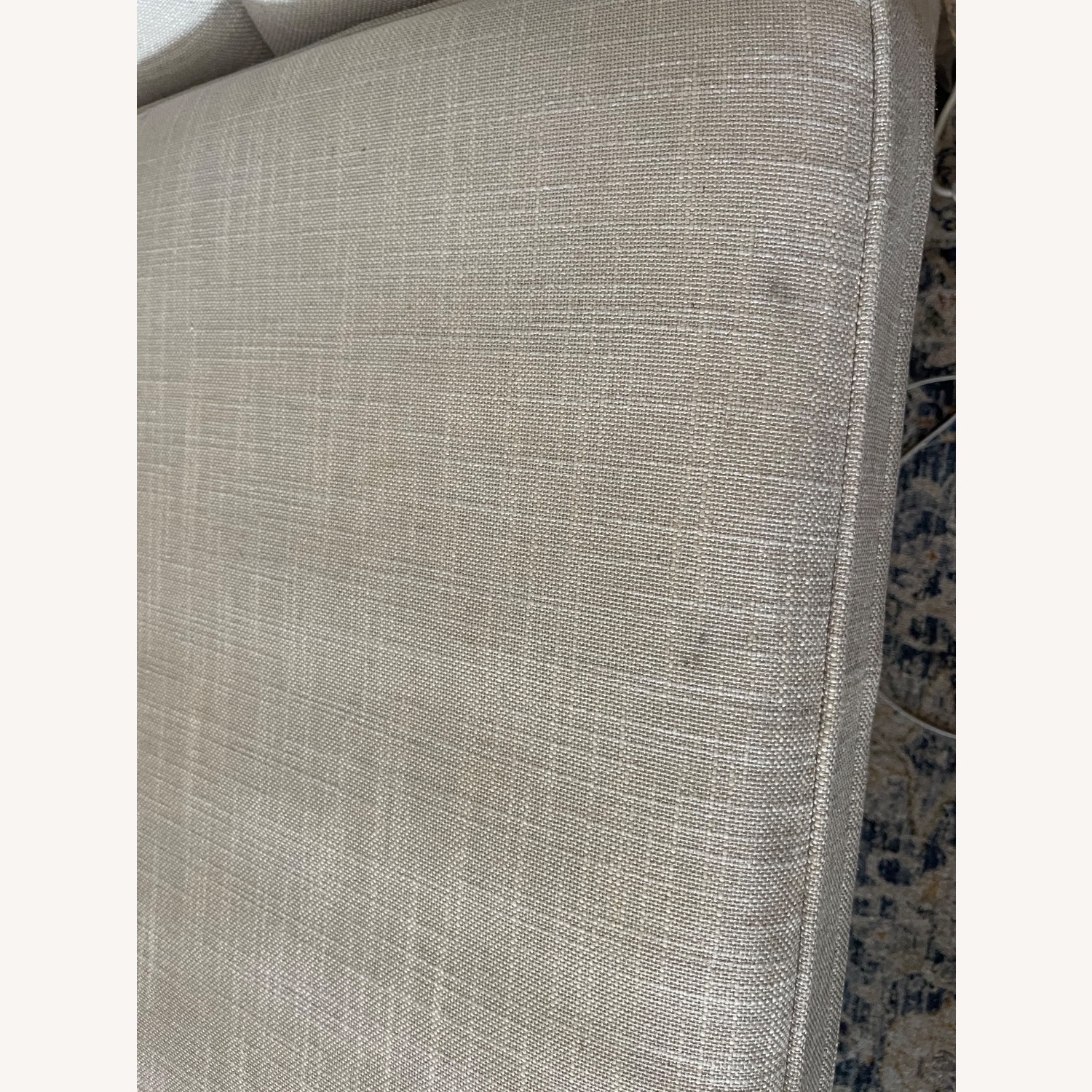 Ethan Allen Natural Fabric 3+ Seater Sofa - image-4
