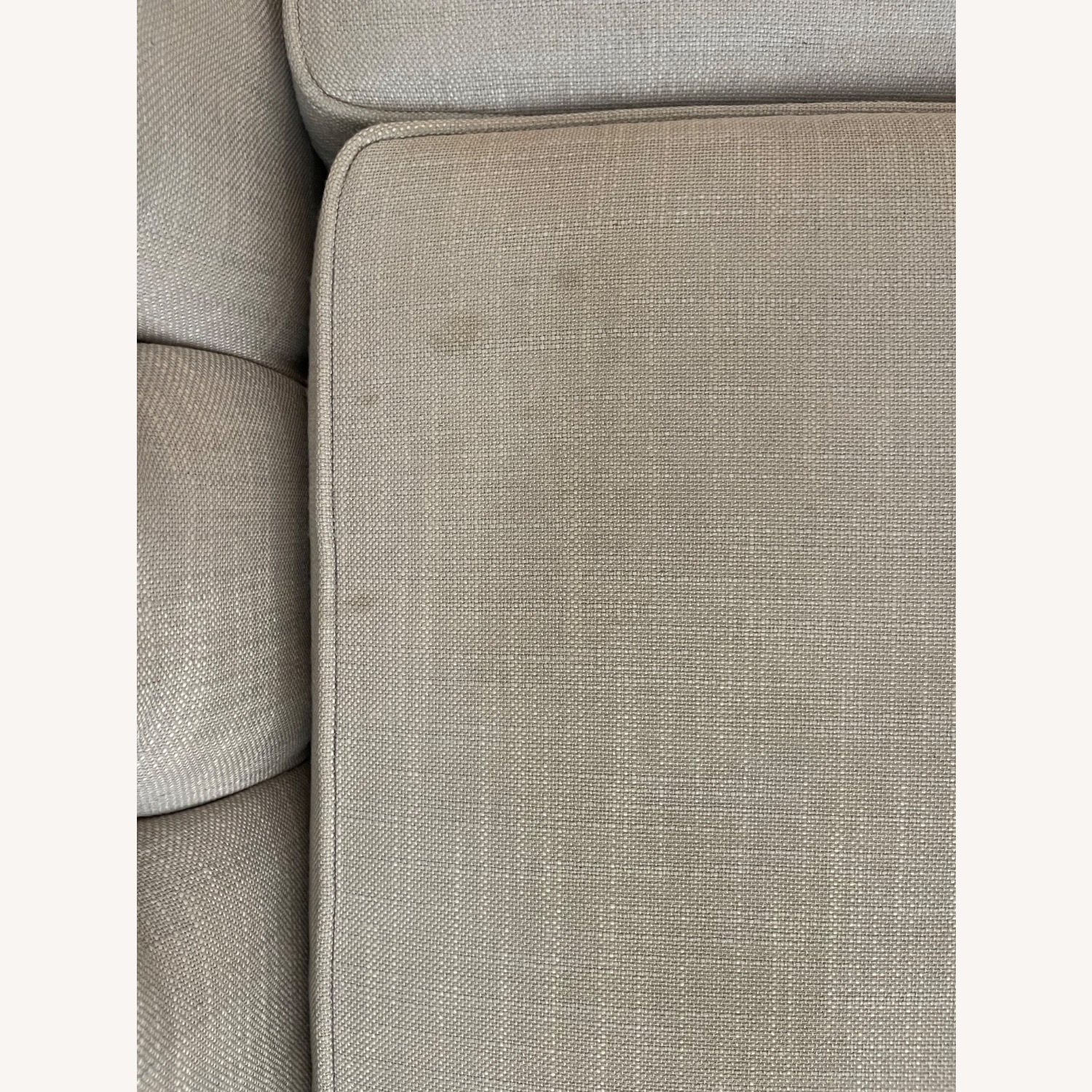 Ethan Allen Natural Fabric 3+ Seater Sofa - image-5