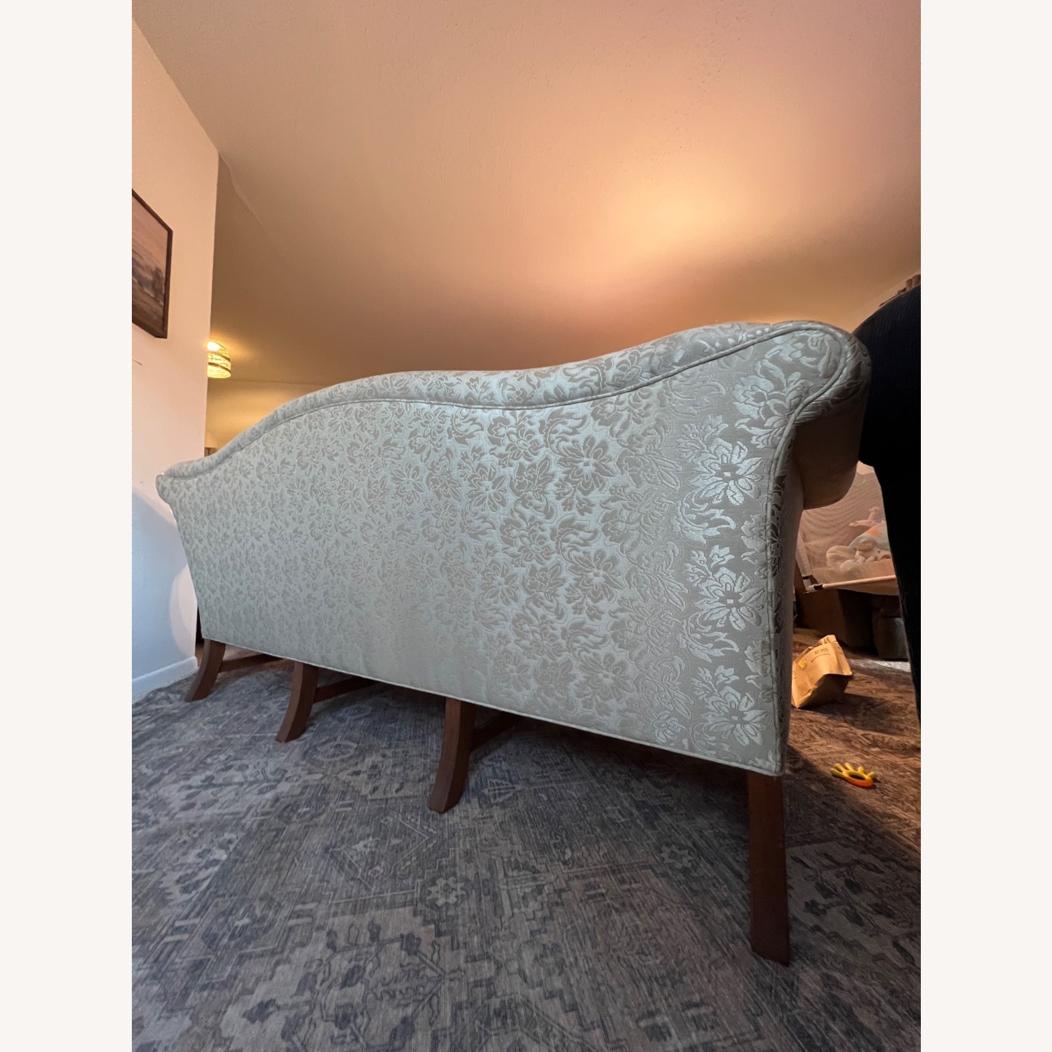 Custom Chippendale Camelback Mahogany Sofa - image-10