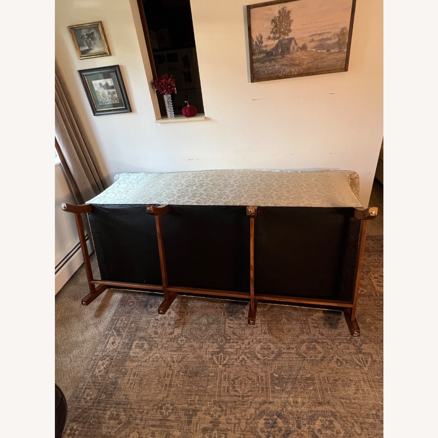 Custom Chippendale Camelback Mahogany Sofa - image-11