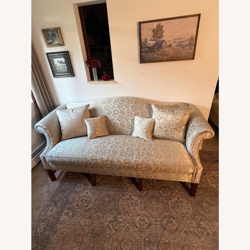 Used Custom Chippendale Camelback Mahogany Sofa for sale on AptDeco