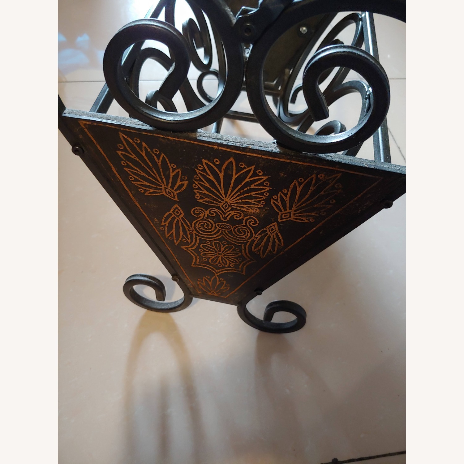 Powell Furniture Dark Brown Metal Décor - image-3