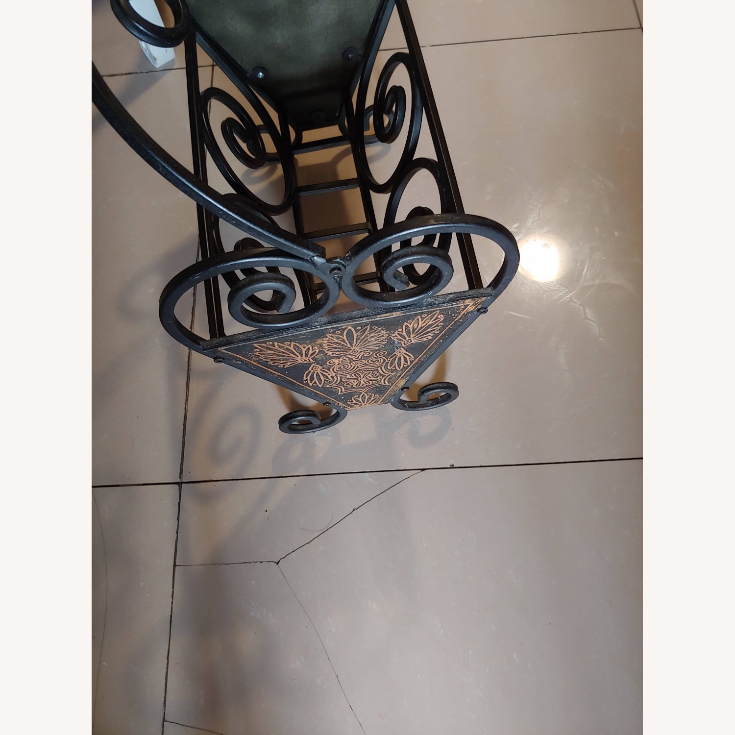 Powell Furniture Dark Brown Metal Décor - image-4