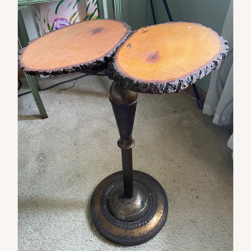 Used Vintage/Antique Finds Dark Brown Wood Side Table for sale on AptDeco