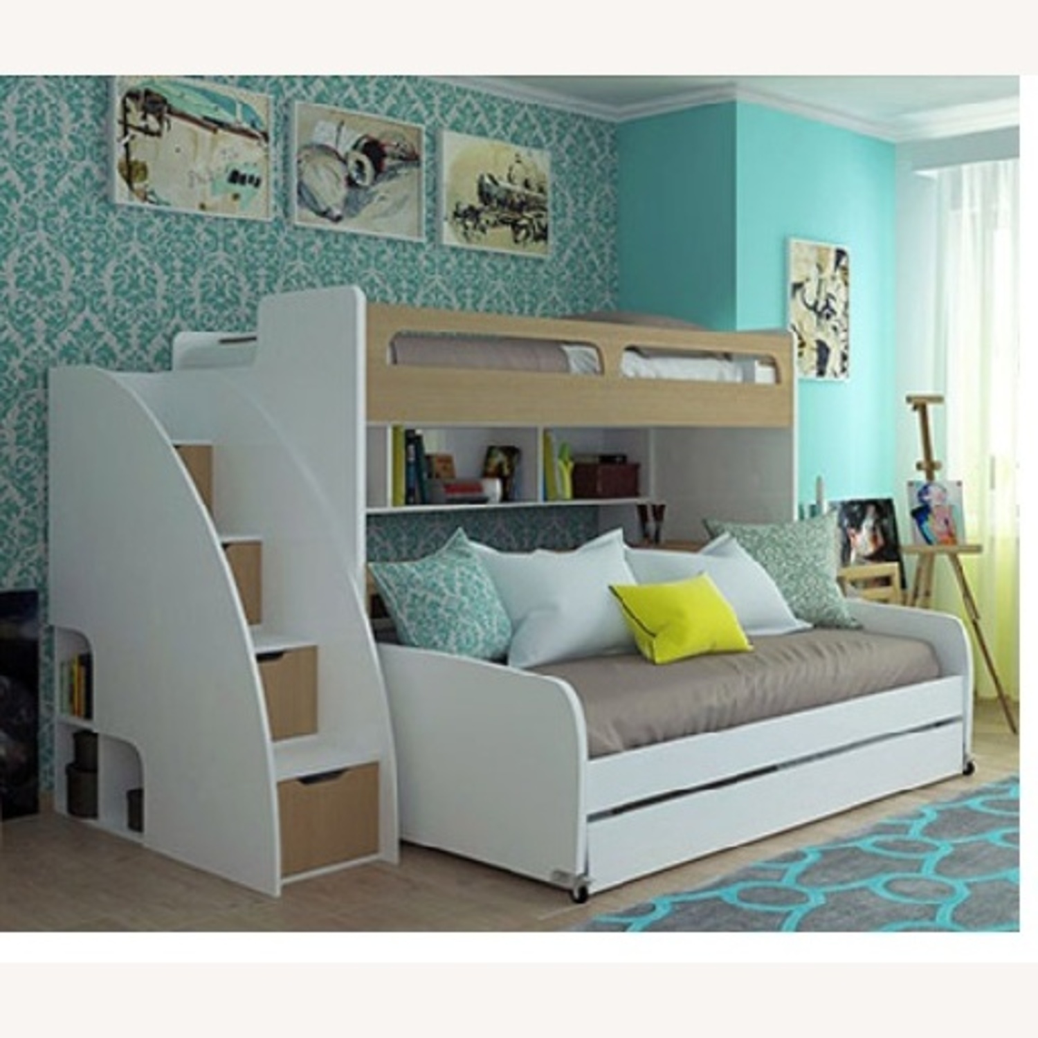 Multimo Belmondo White Lacquer Bunk Bed - image-8