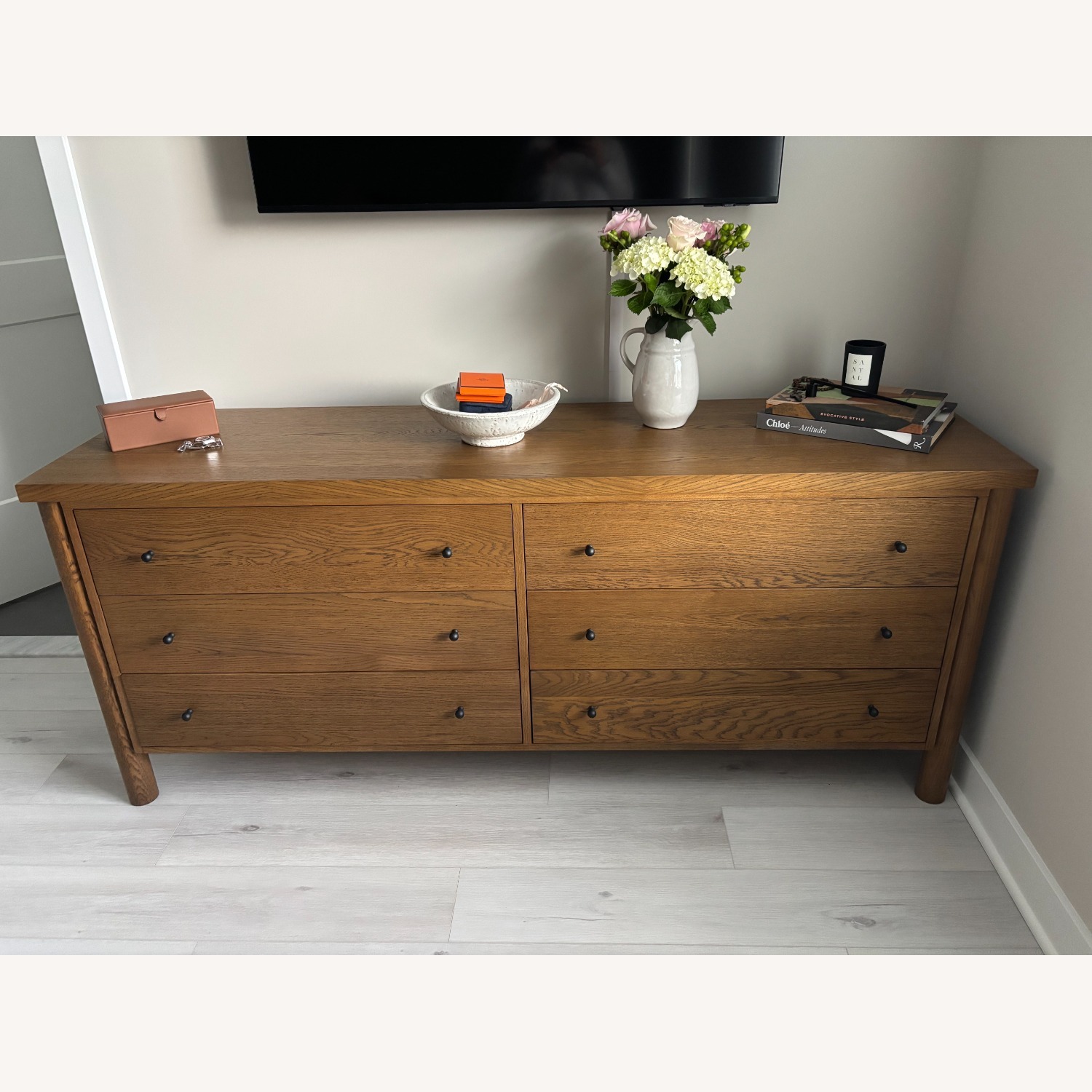 Four Hands Roarke Dark Brown Wood Veneer Dresser - image-13