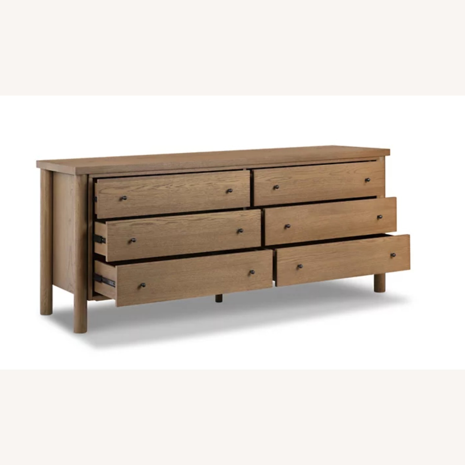 Four Hands Roarke Dark Brown Wood Veneer Dresser - image-5