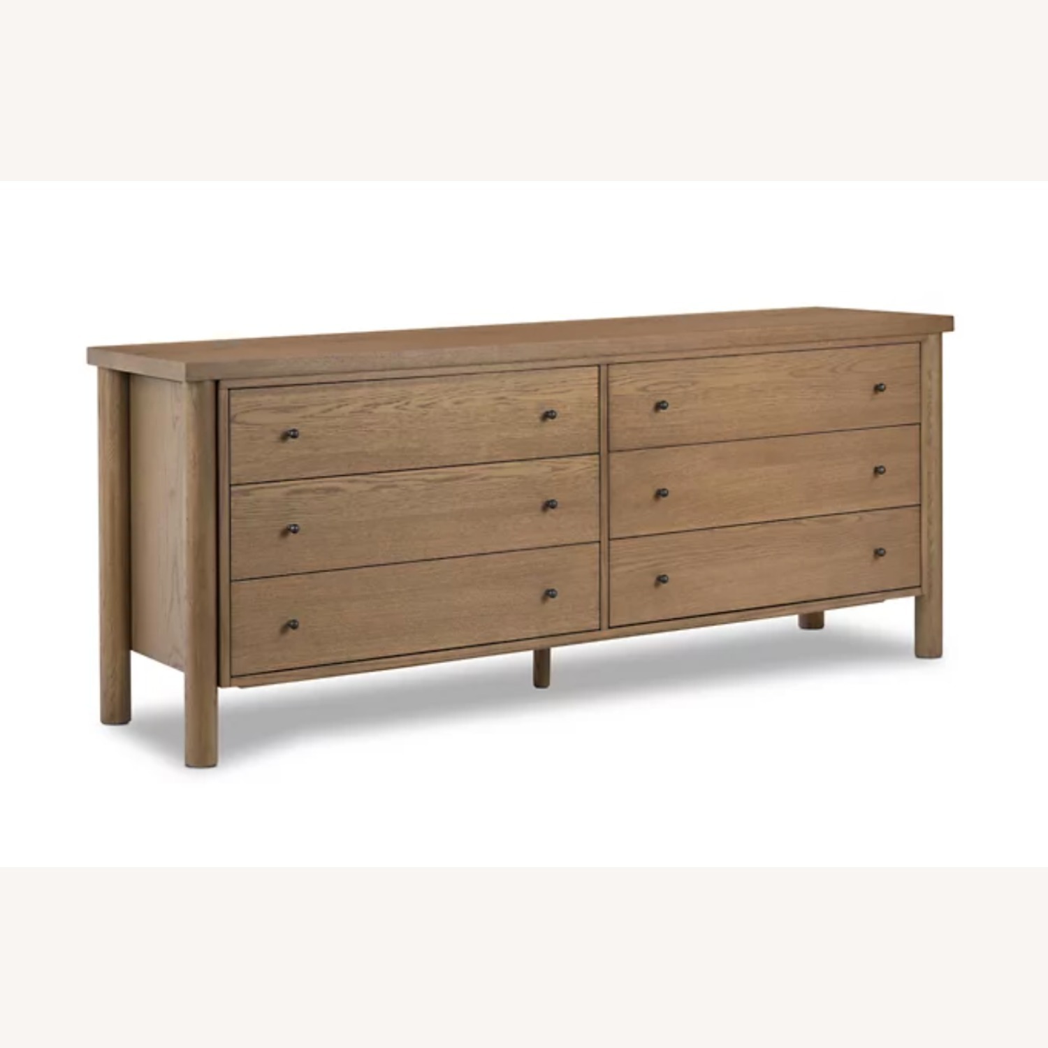 Four Hands Roarke Dark Brown Wood Veneer Dresser - image-3