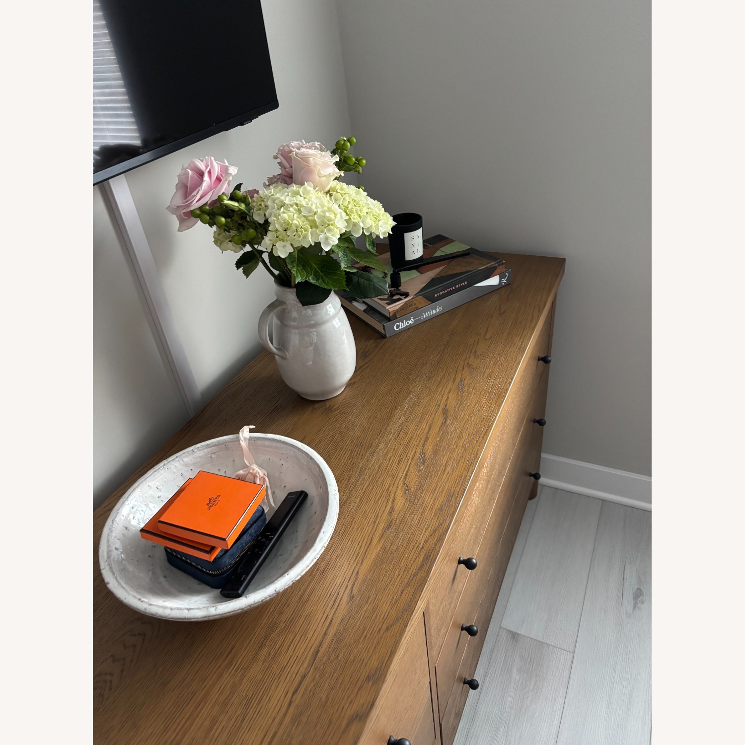 Four Hands Roarke Dark Brown Wood Veneer Dresser - image-9