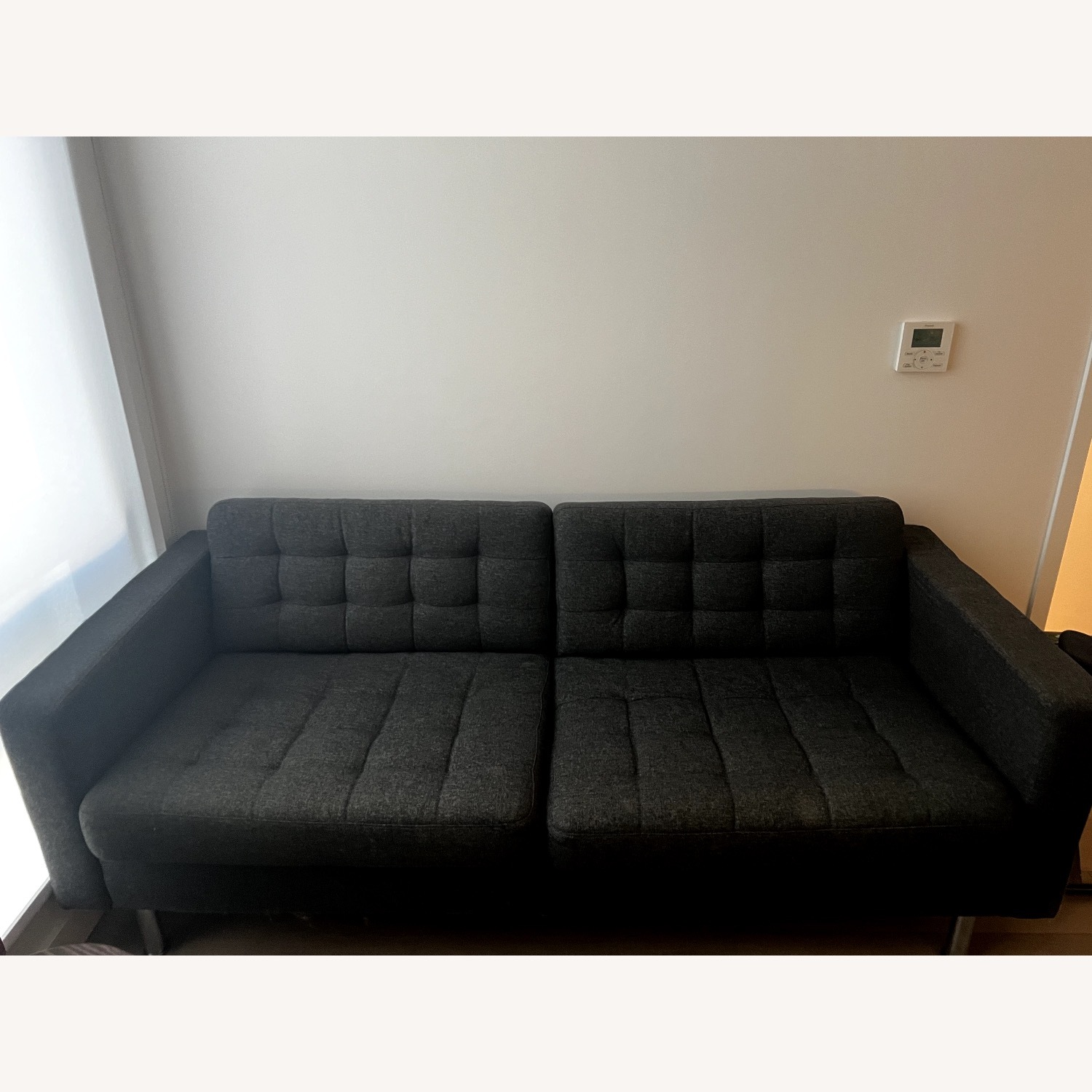 IKEA Dark Gray 2 Piece Sectional - image-1