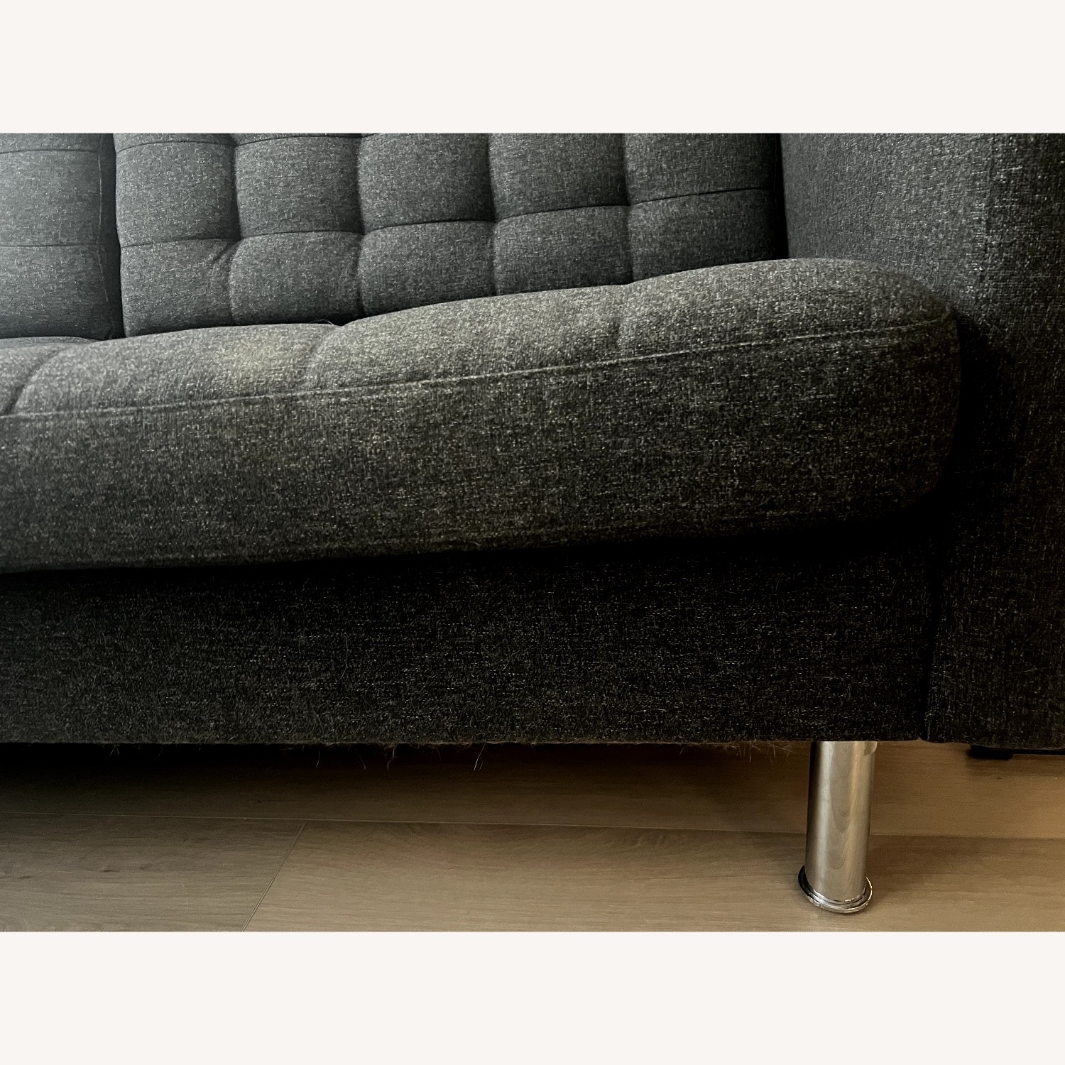 IKEA Dark Gray 2 Piece Sectional - image-3