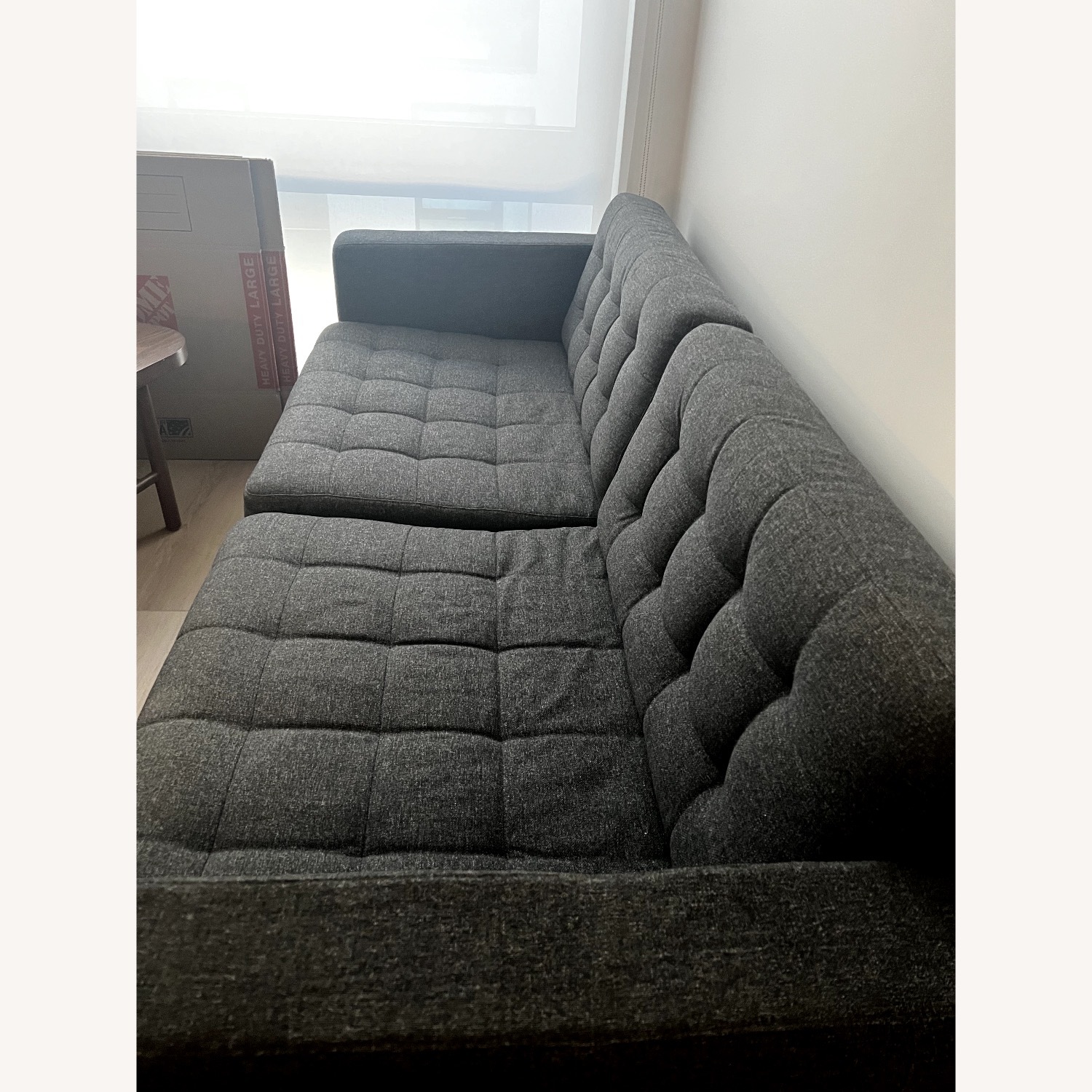 IKEA Dark Gray 2 Piece Sectional - image-2