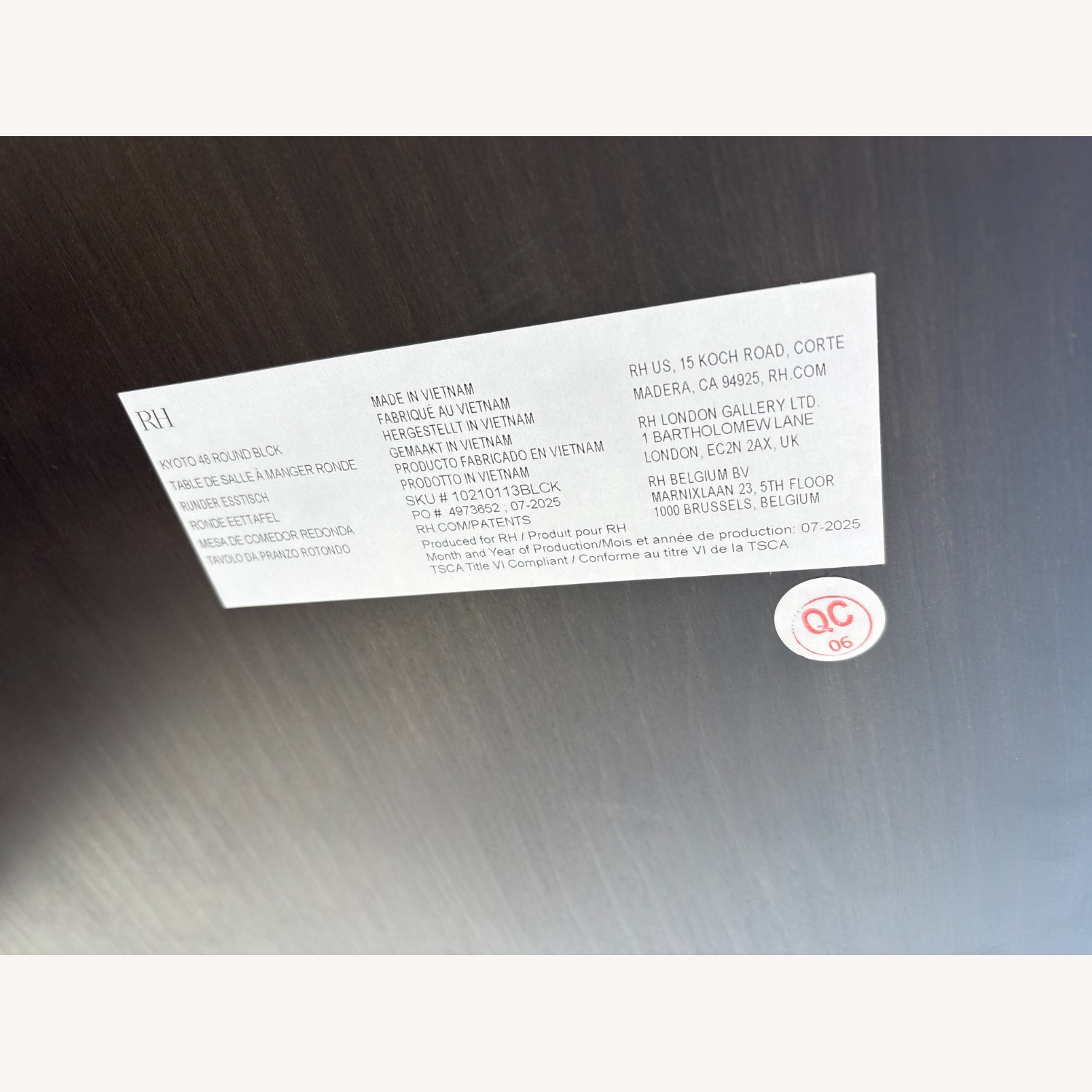 Restoration Hardware Kayoto Dining Table - image-5