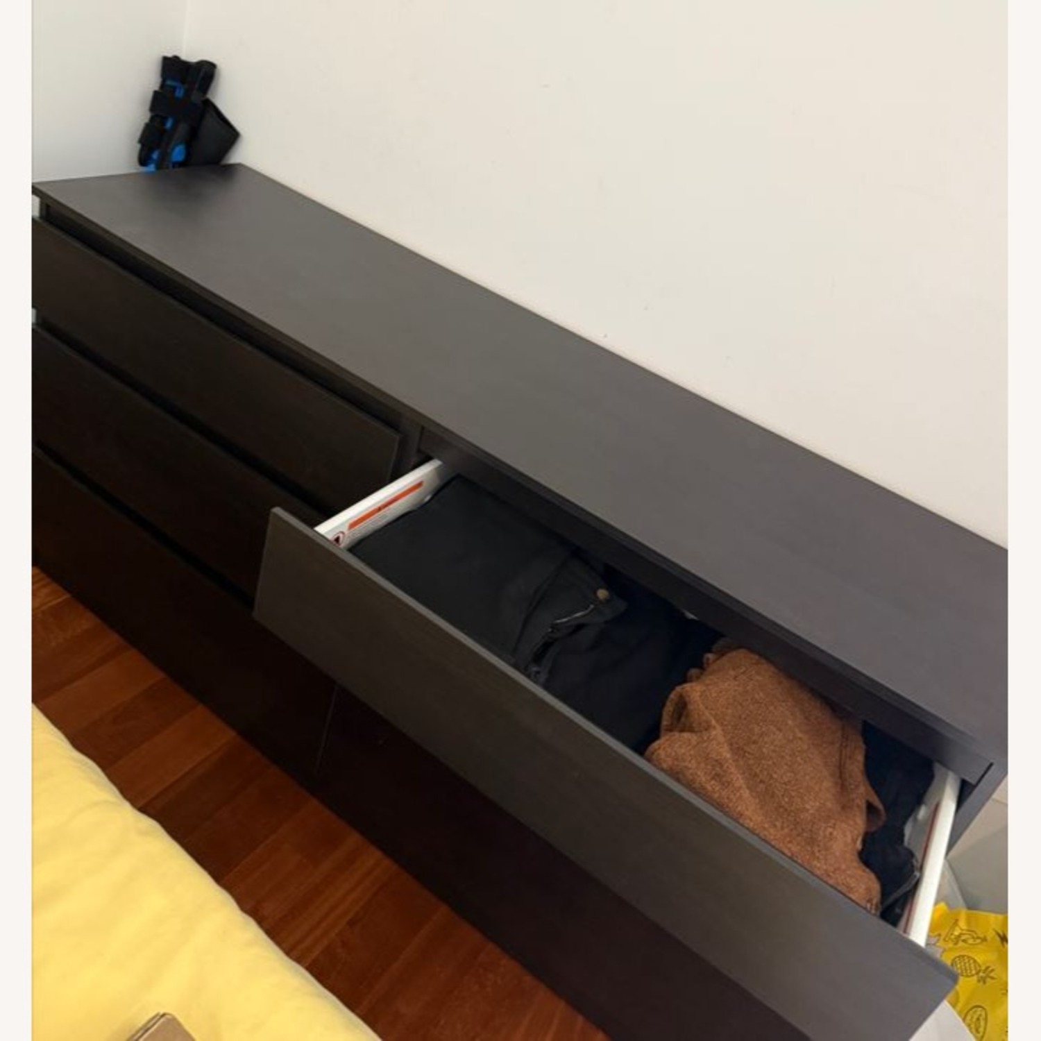 IKEA 6 Drawer Dresser Black-Brown - image-2