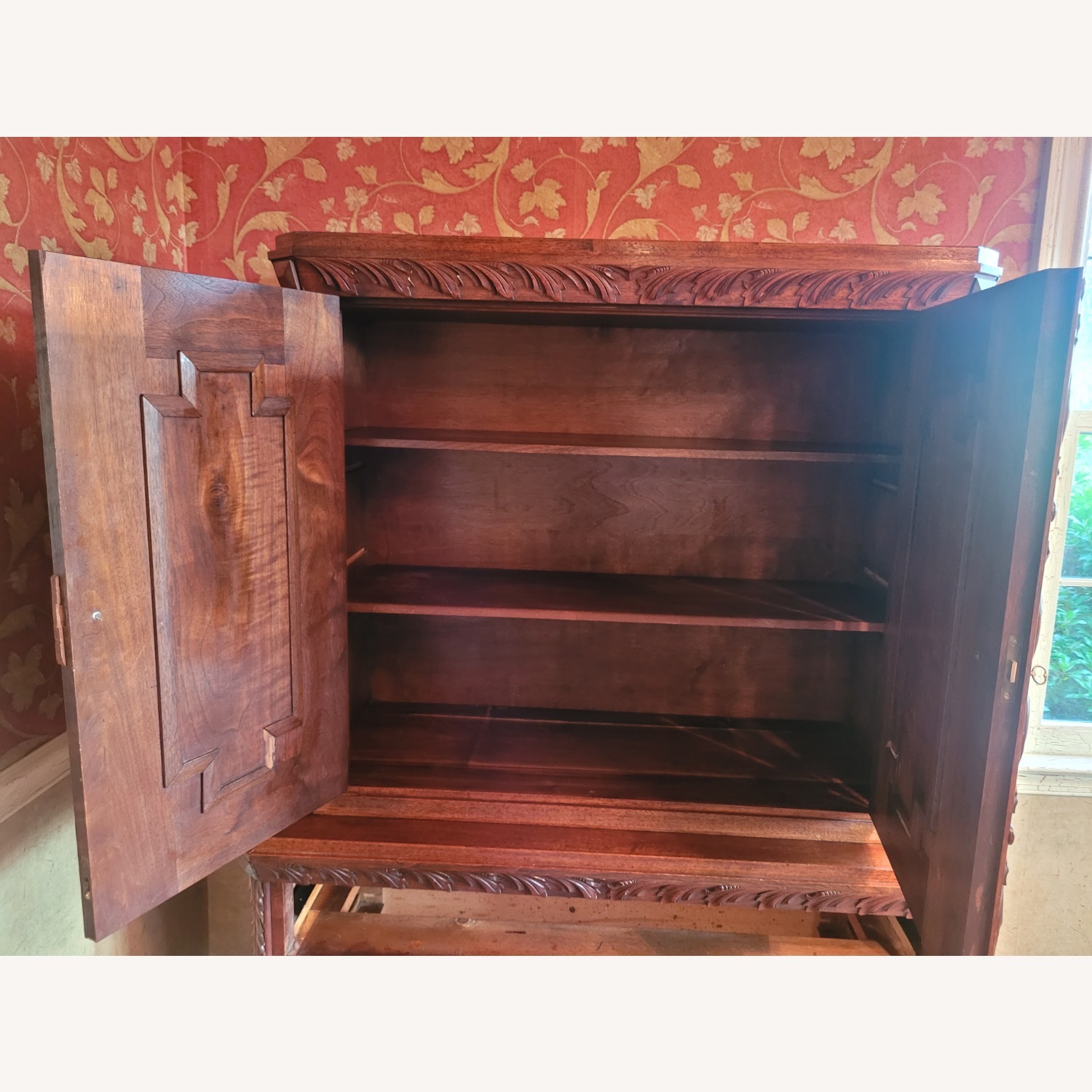 Vintage/Antique Finds Dark Brown Wood Sideboard - image-2