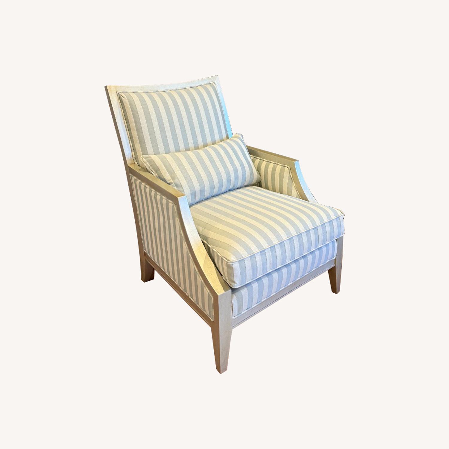 Vintage/Antique Finds Silver Fabric Accent Chairs - image-0