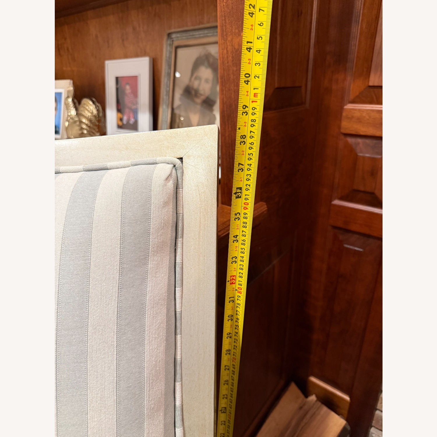 Vintage/Antique Finds Silver Fabric Accent Chairs - image-4