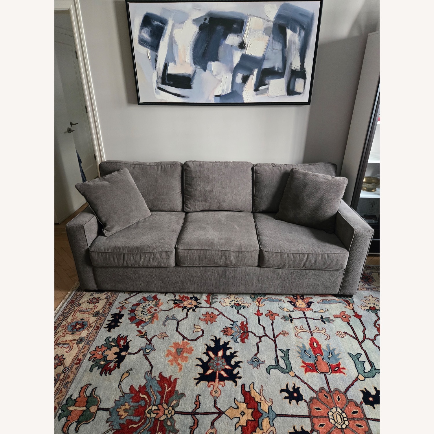 Radley 86" Fabric Qn Sleeper Sofa Bed W Ottoman - image-2