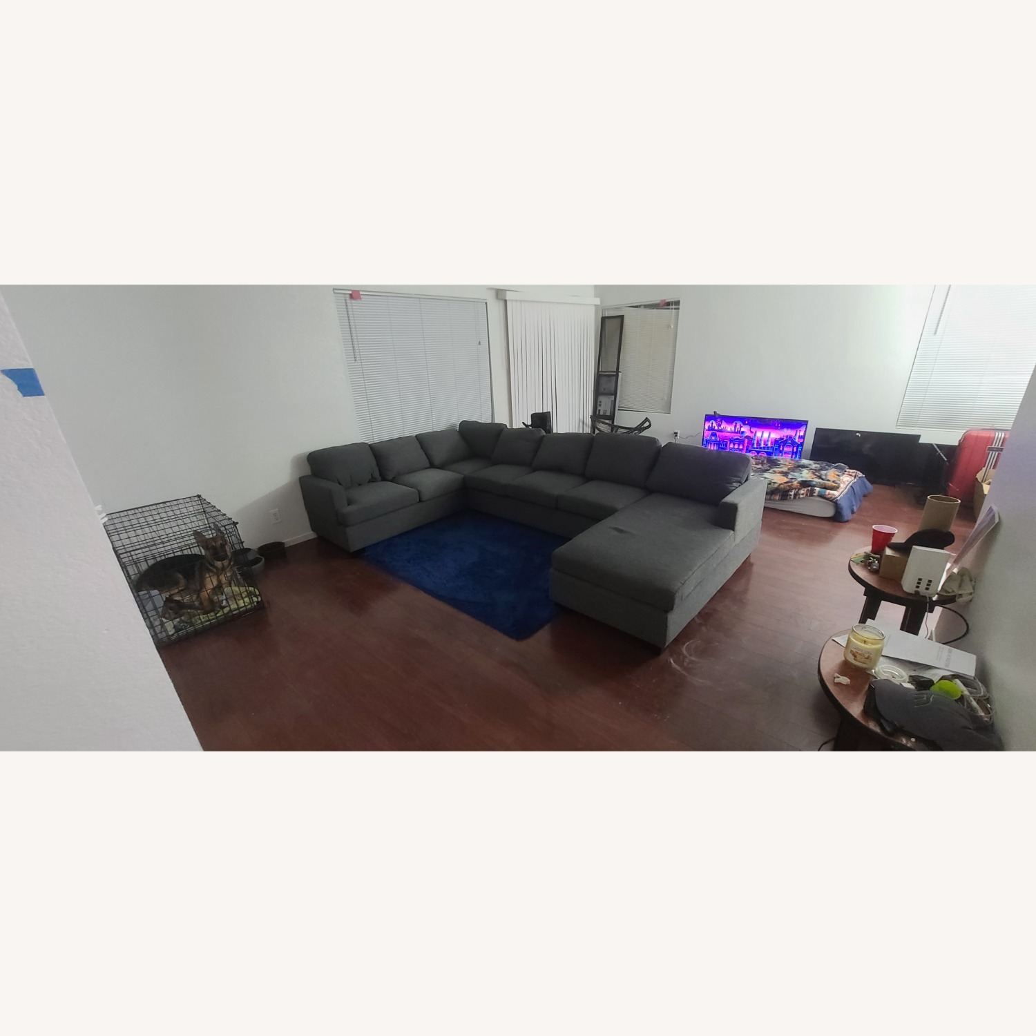 Amazon Light Gray Fabric 3+ Piece Sectional - image-2