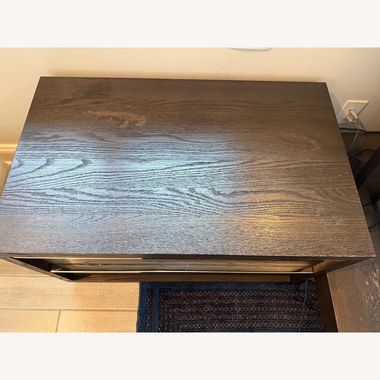 Restoration Hardware Bezier Dark Brown Wood Nightstands - image-2