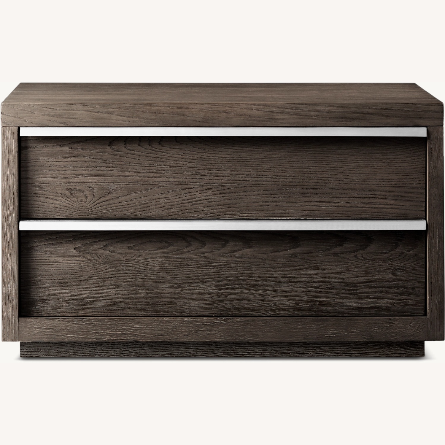 Restoration Hardware Bezier Dark Brown Wood Nightstands - image-0