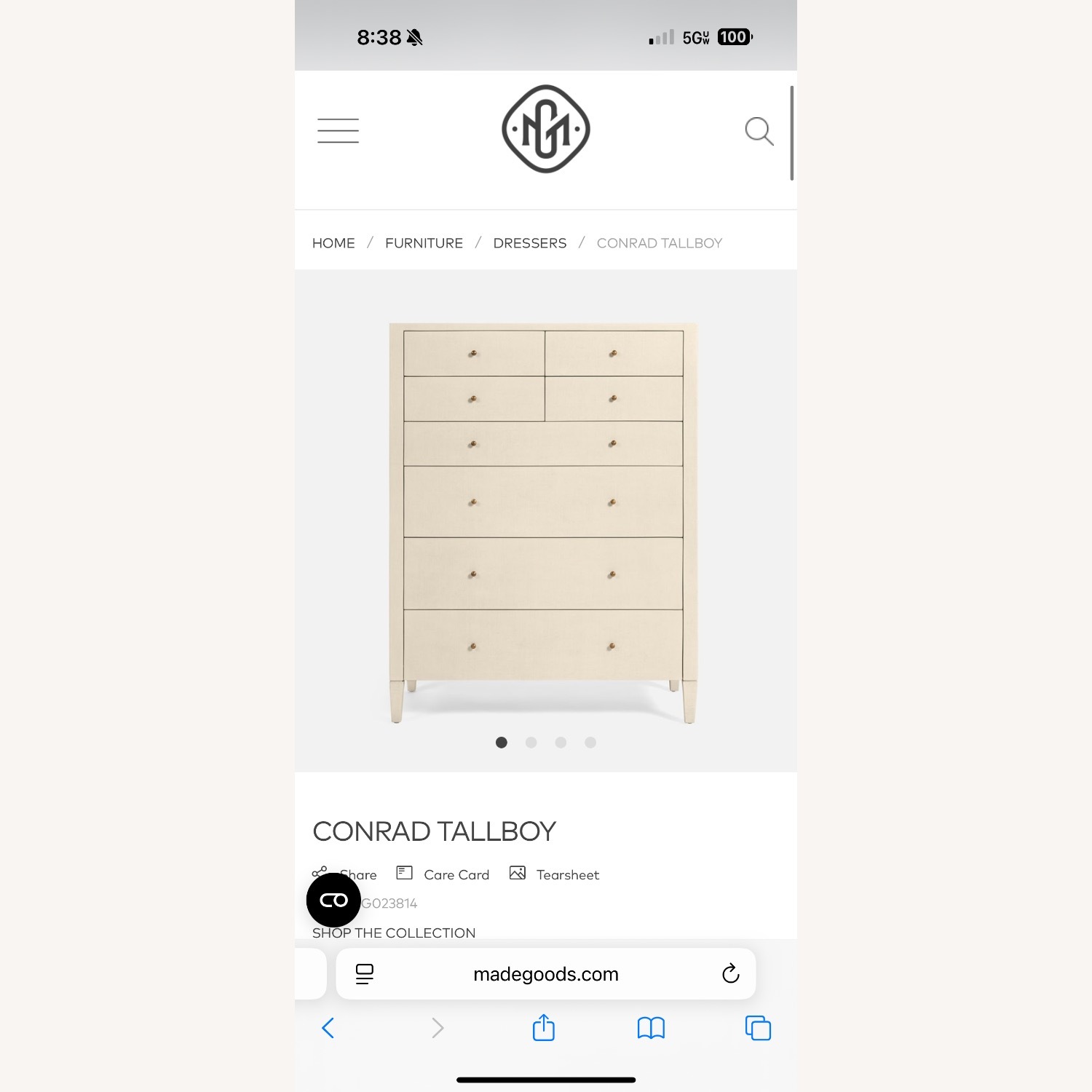 Made Goods Conrad Tallboy Dresser - image-5