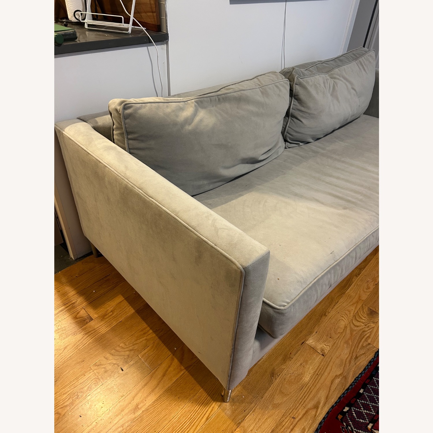 West Elm Harris Performance Velvet Sofa - image-2