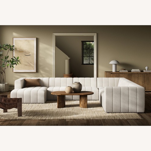 Used Four Hands Langham 6 Piece Sectional Performance Boucle for sale on AptDeco