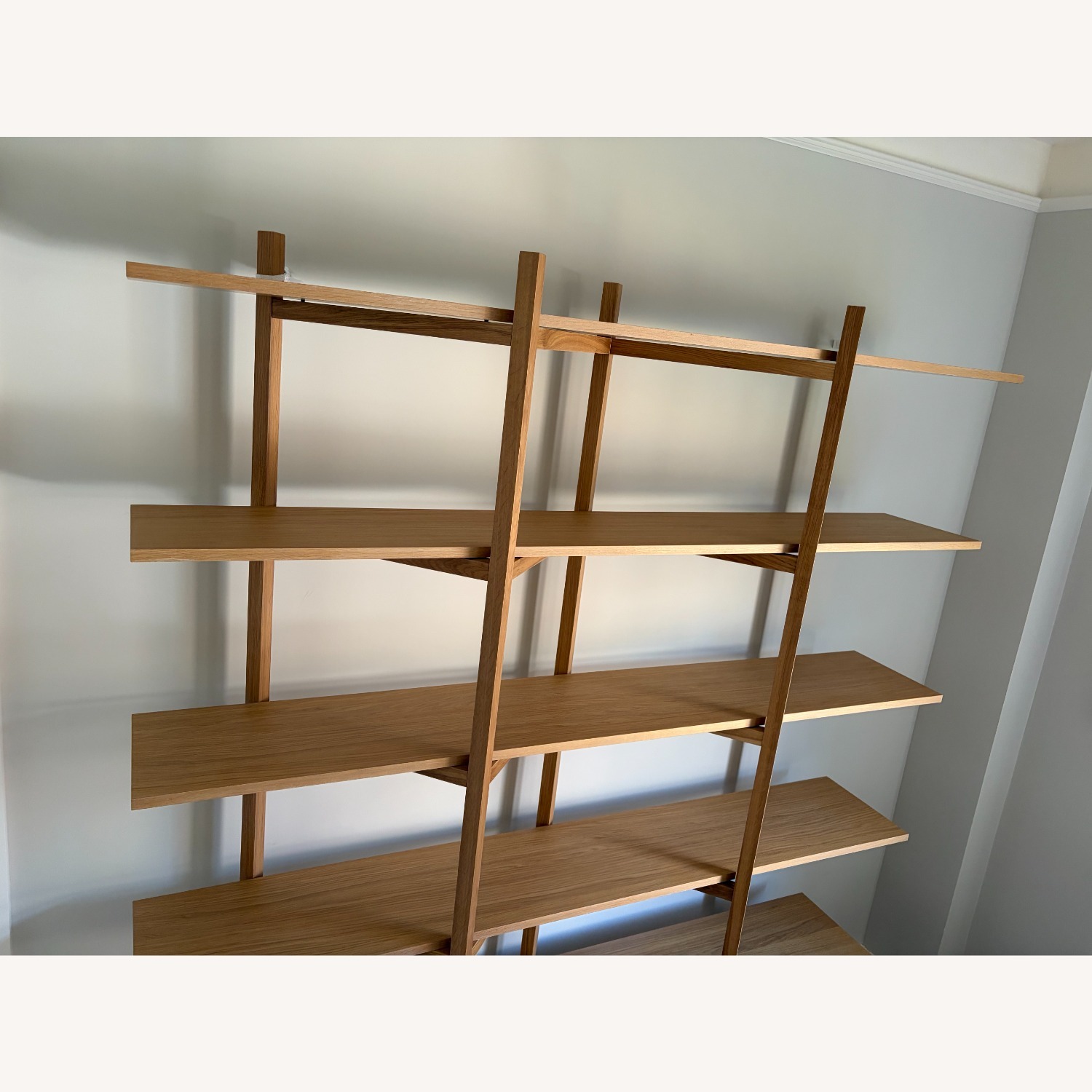 Hem Zig Zag High Shelf Natural Wood Bookcase - image-3