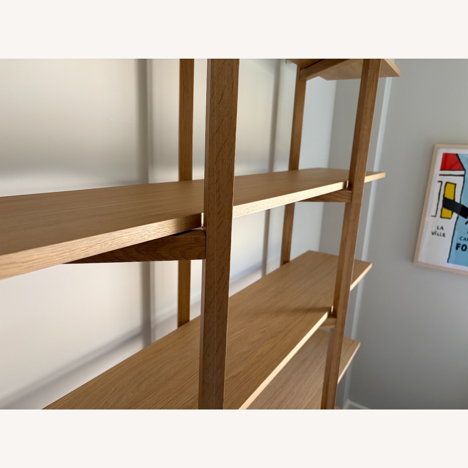 Hem Zig Zag High Shelf Natural Wood Bookcase - image-2