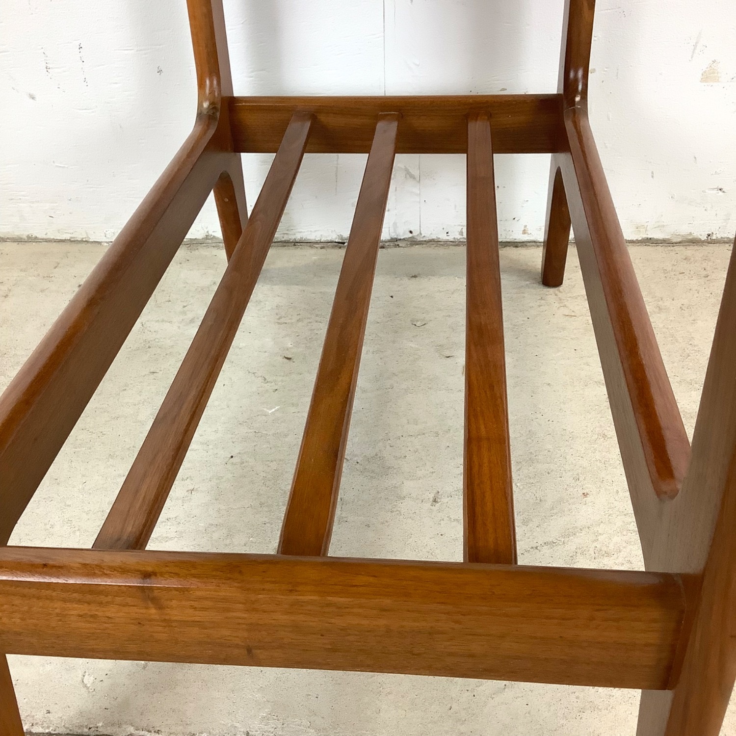 Danish Modern Teak End Table with Black Slate Top - image-15
