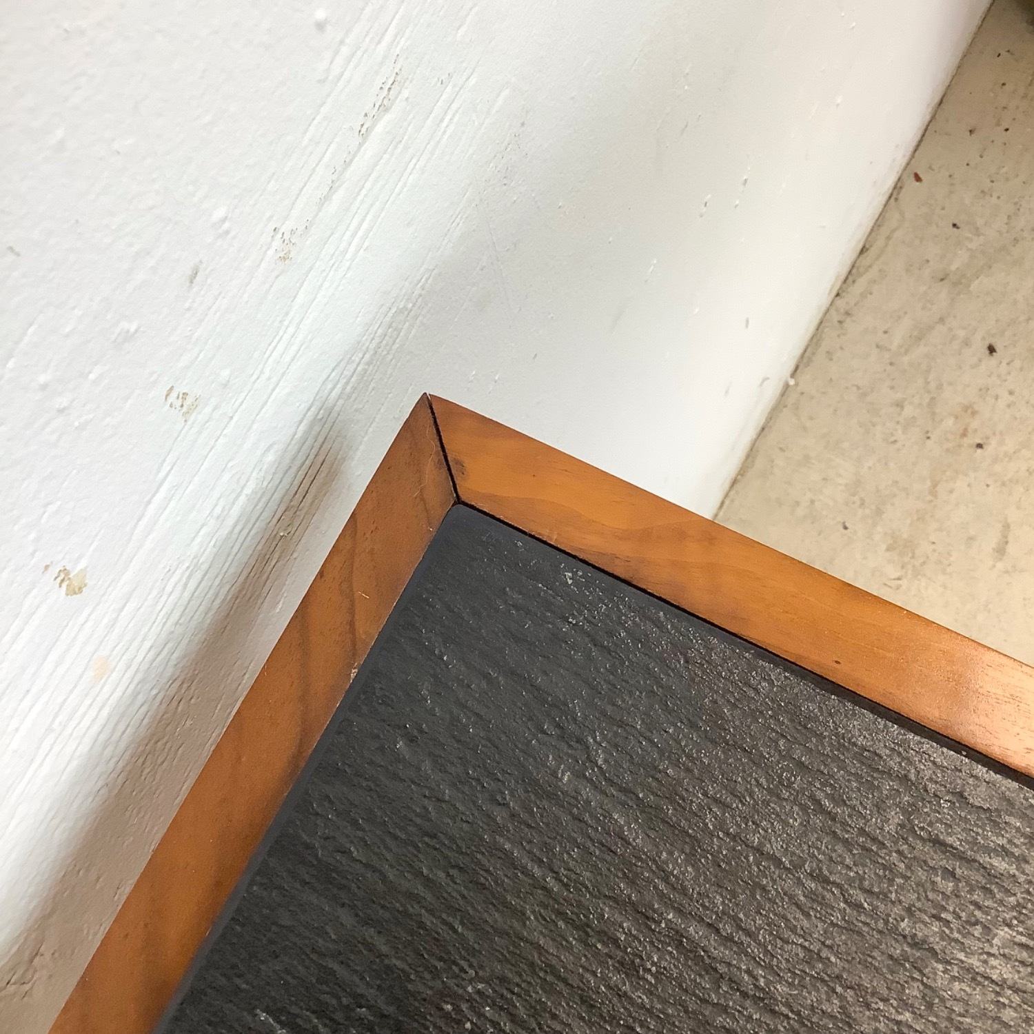 Danish Modern Teak End Table with Black Slate Top - image-21