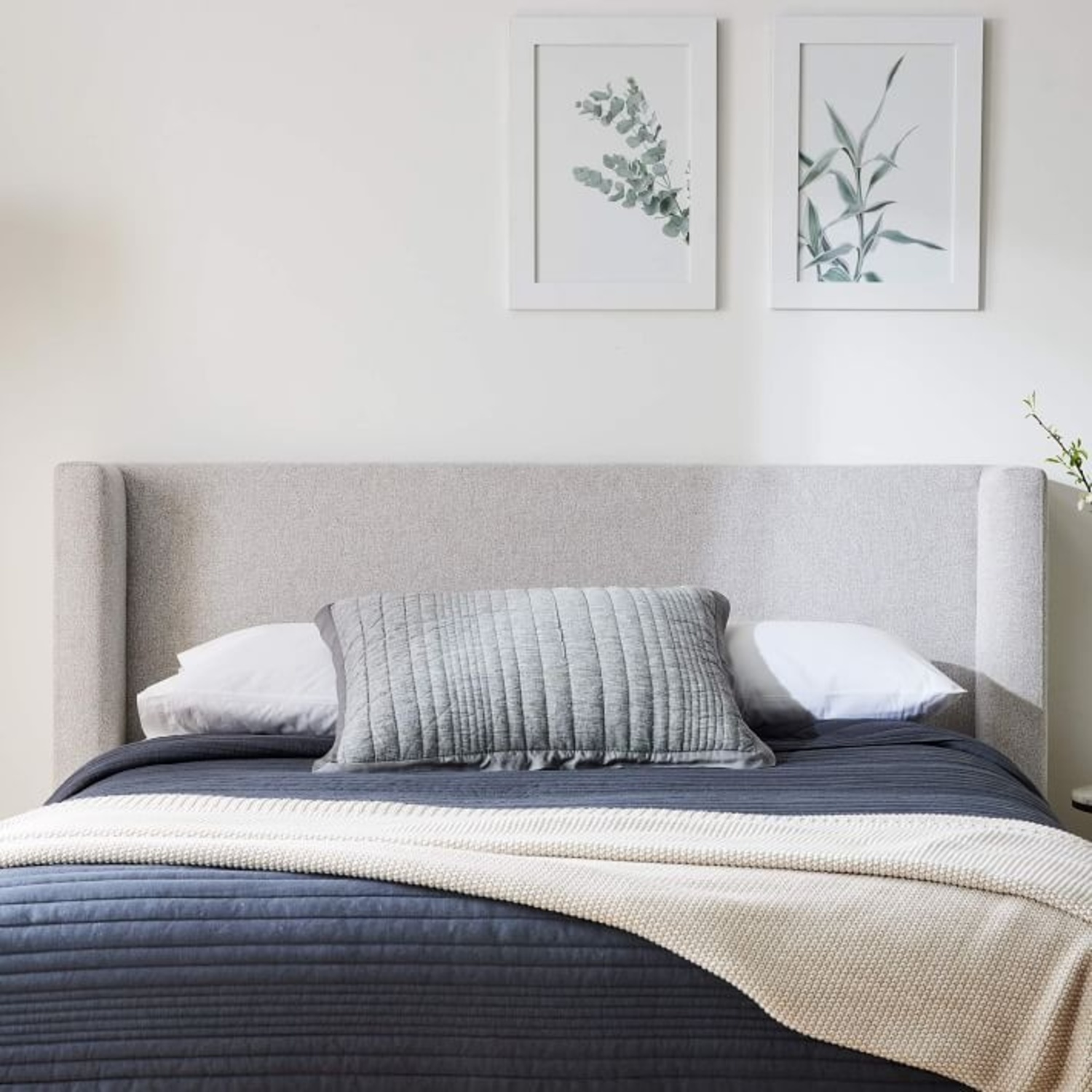 West Elm Shelter Headboard— King Custom Headboard - image-5
