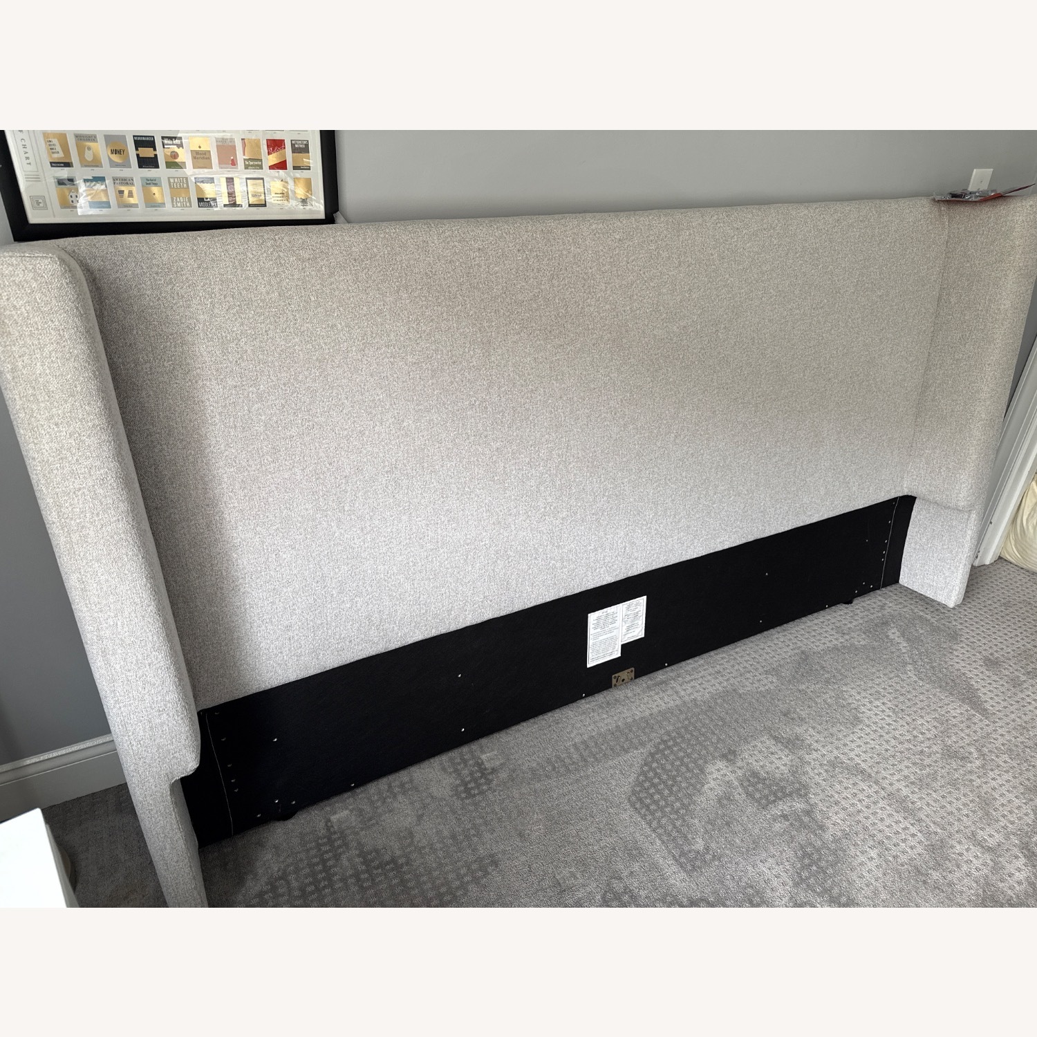West Elm Shelter Headboard— King Custom Headboard - image-4