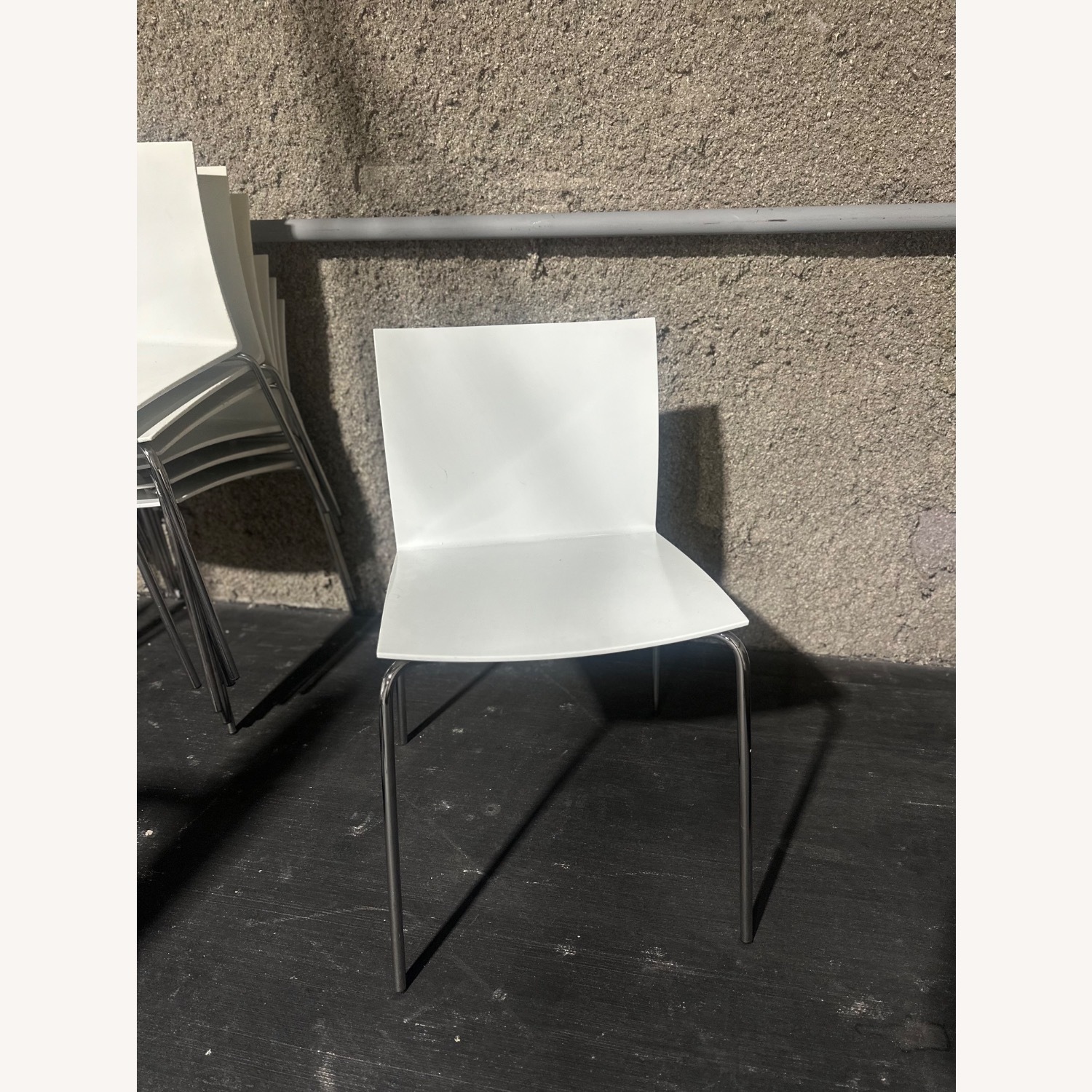 CB2 Slim Dining Chair White - image-1