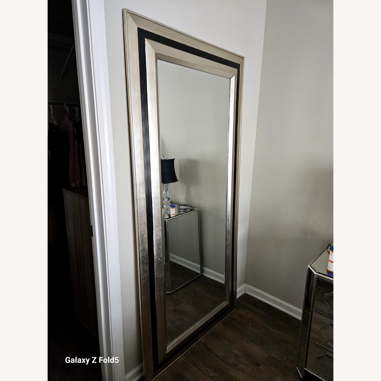 Oakland Living Light Gray Floor Mirror - image-2