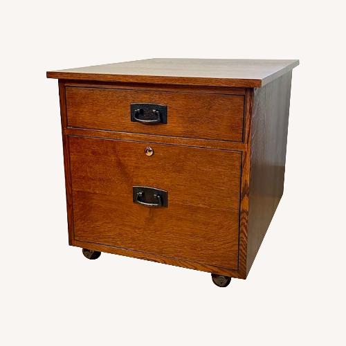 Used Stickly Oak File Cabinet for sale on AptDeco