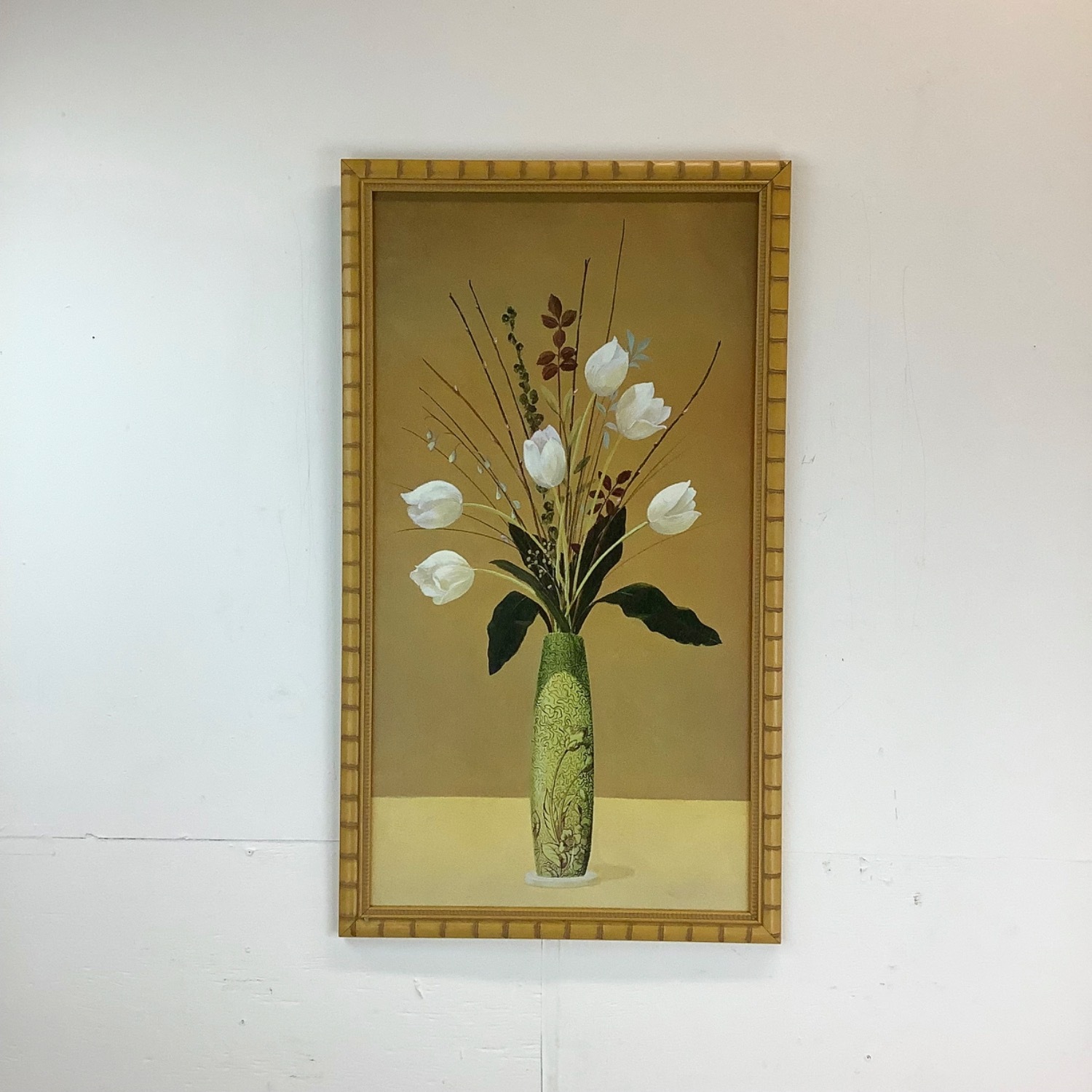 Vintage Gilt Frame Floral Artwork a Pair - image-21