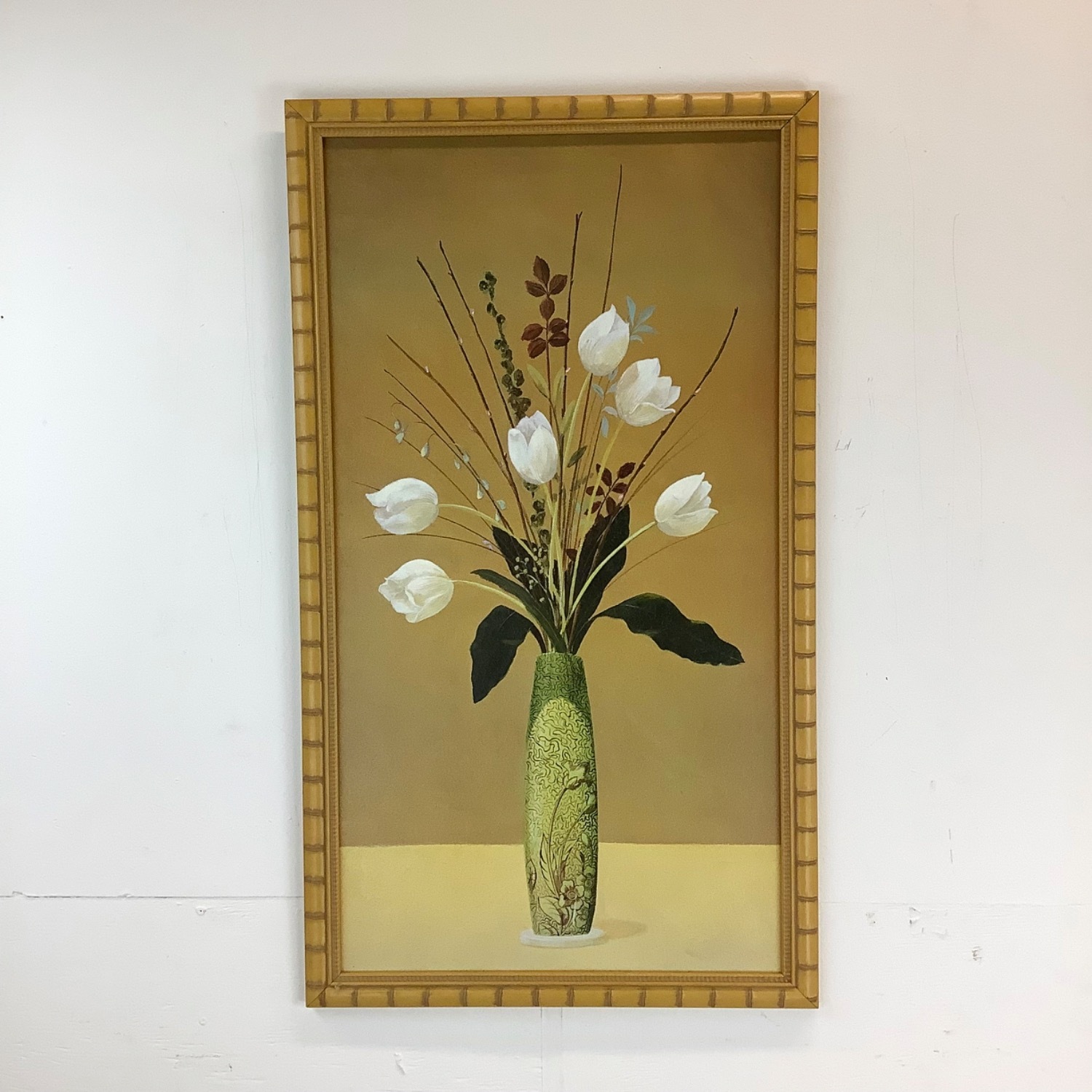Vintage Gilt Frame Floral Artwork a Pair - image-6