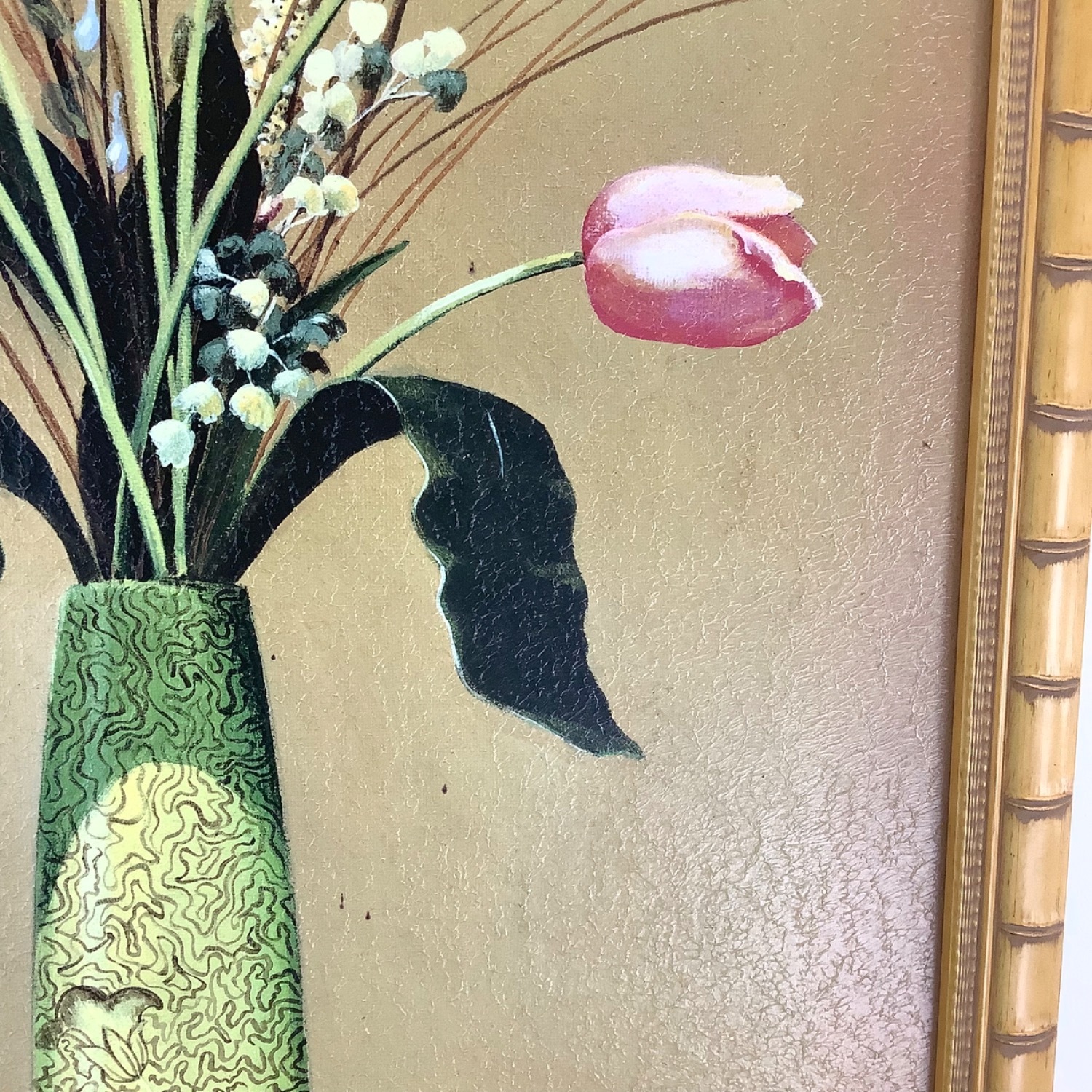 Vintage Gilt Frame Floral Artwork a Pair - image-4