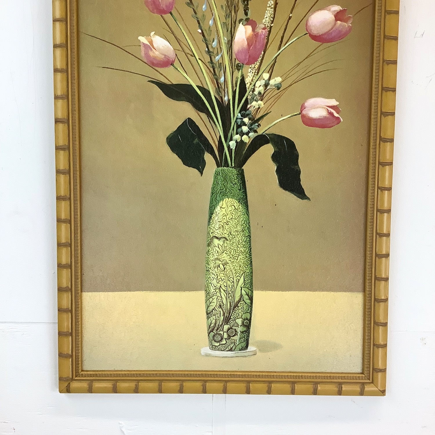 Vintage Gilt Frame Floral Artwork a Pair - image-9